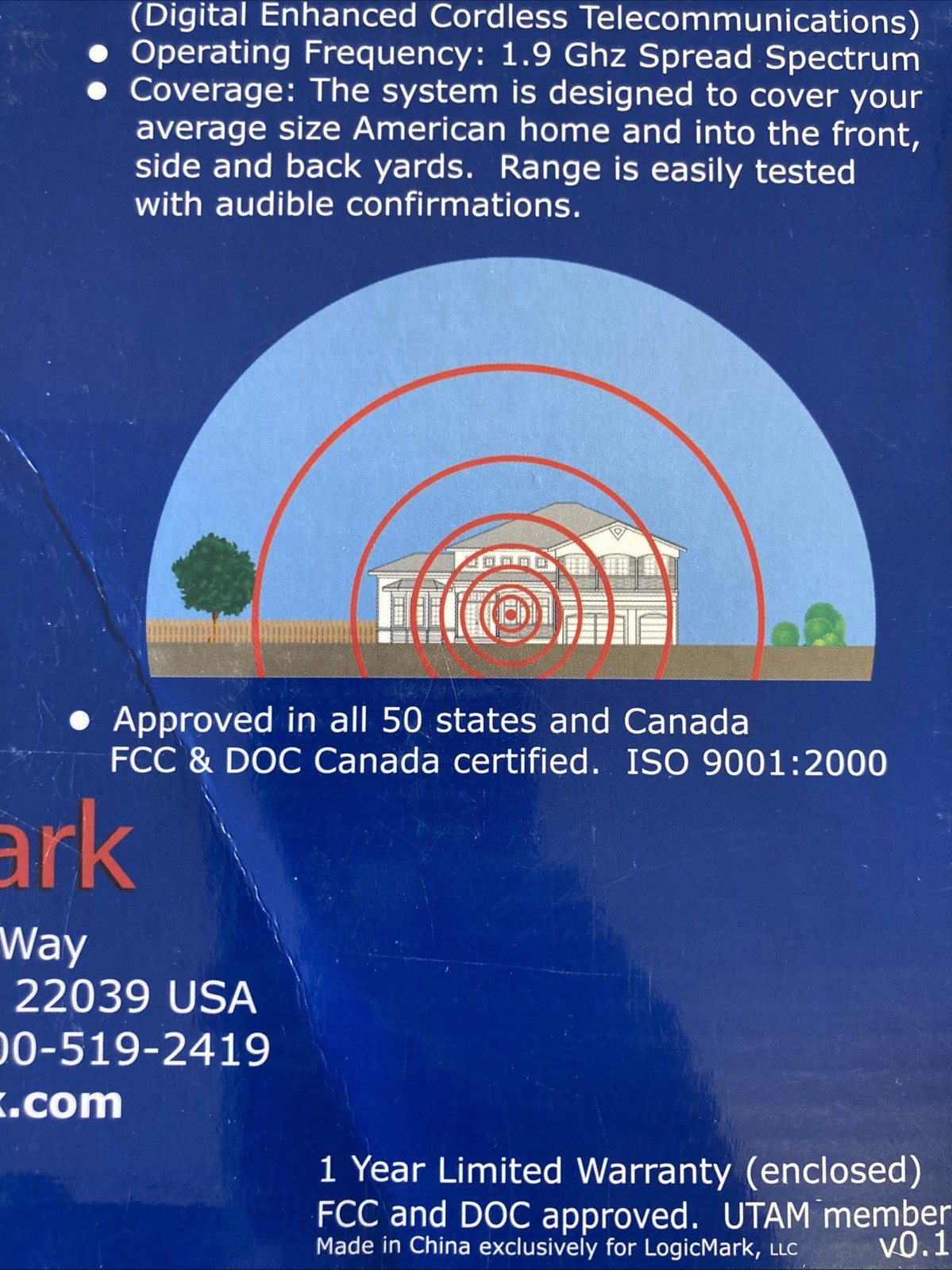 LogicMark 35911 Freedom Alert Personal Emergency Response System (OKEB-02-045)