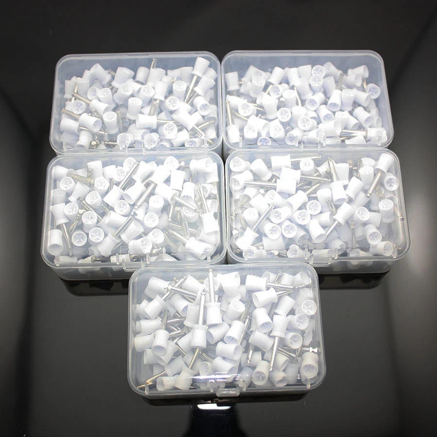 Dental Polishing Prophy Prophylaxis Brush Nylon RA Latch Type Bristle Flat/Taper