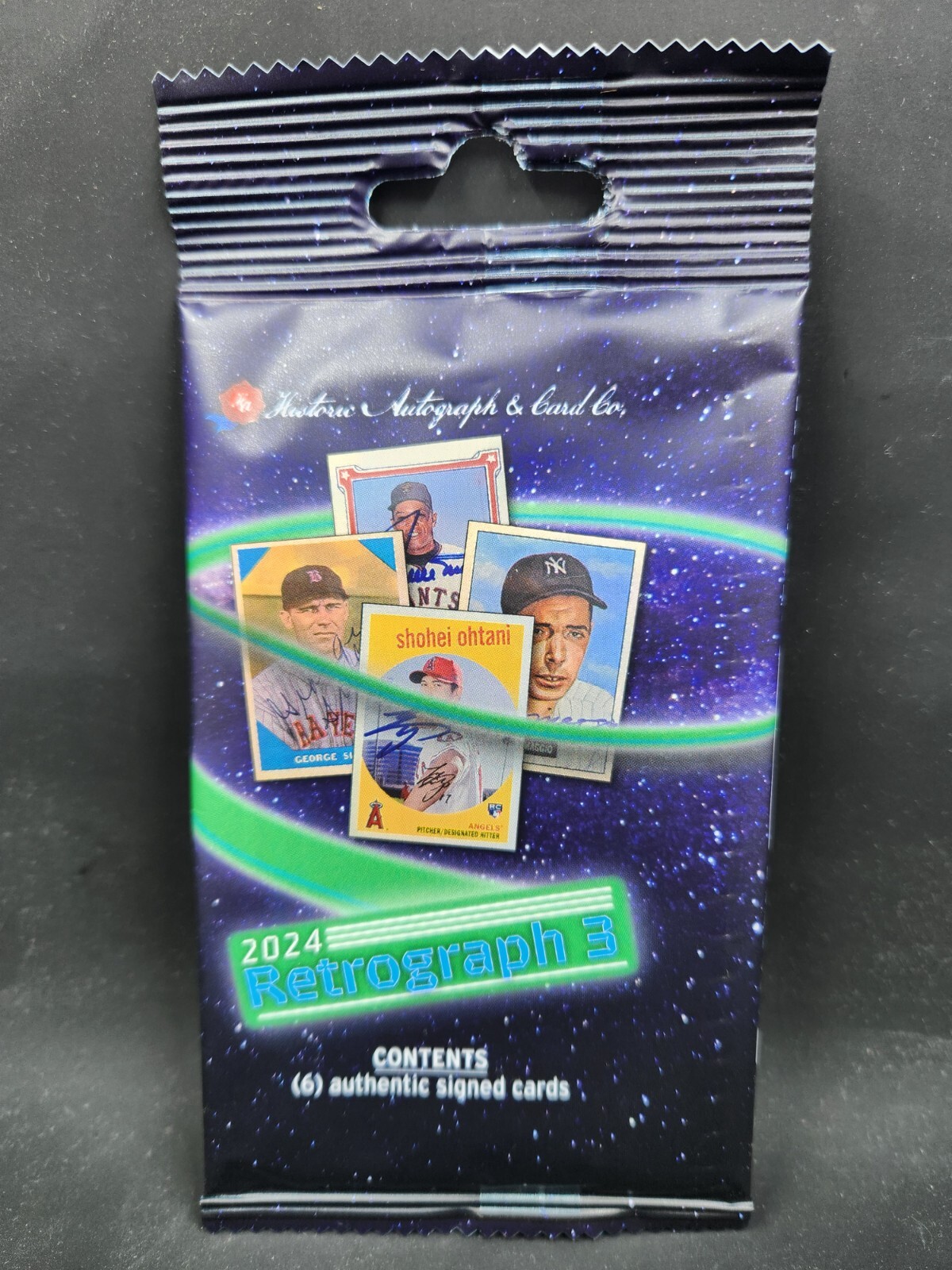 2024 Historic Autographs Retrograph 3 Baseball Factory Sealed Pack w/ 6 Autos