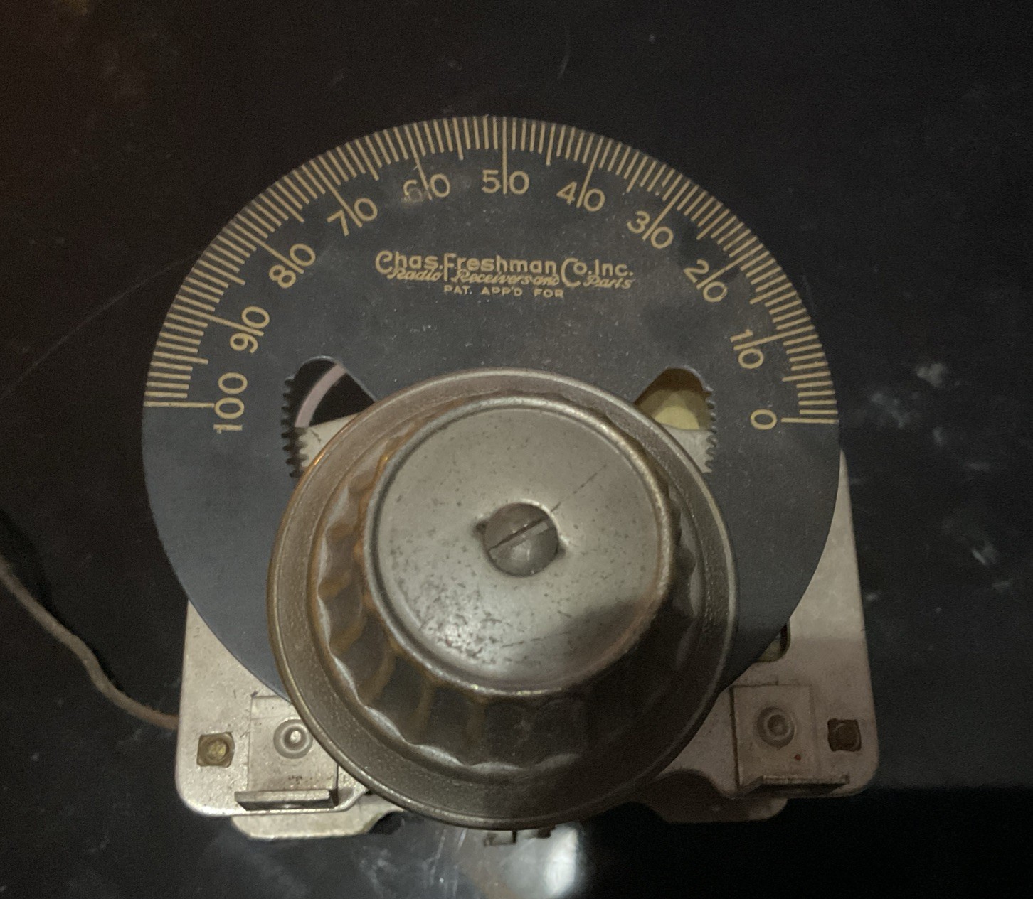 Chas Freshman Masterpiece Variable Capacitor, Coil, & Knob