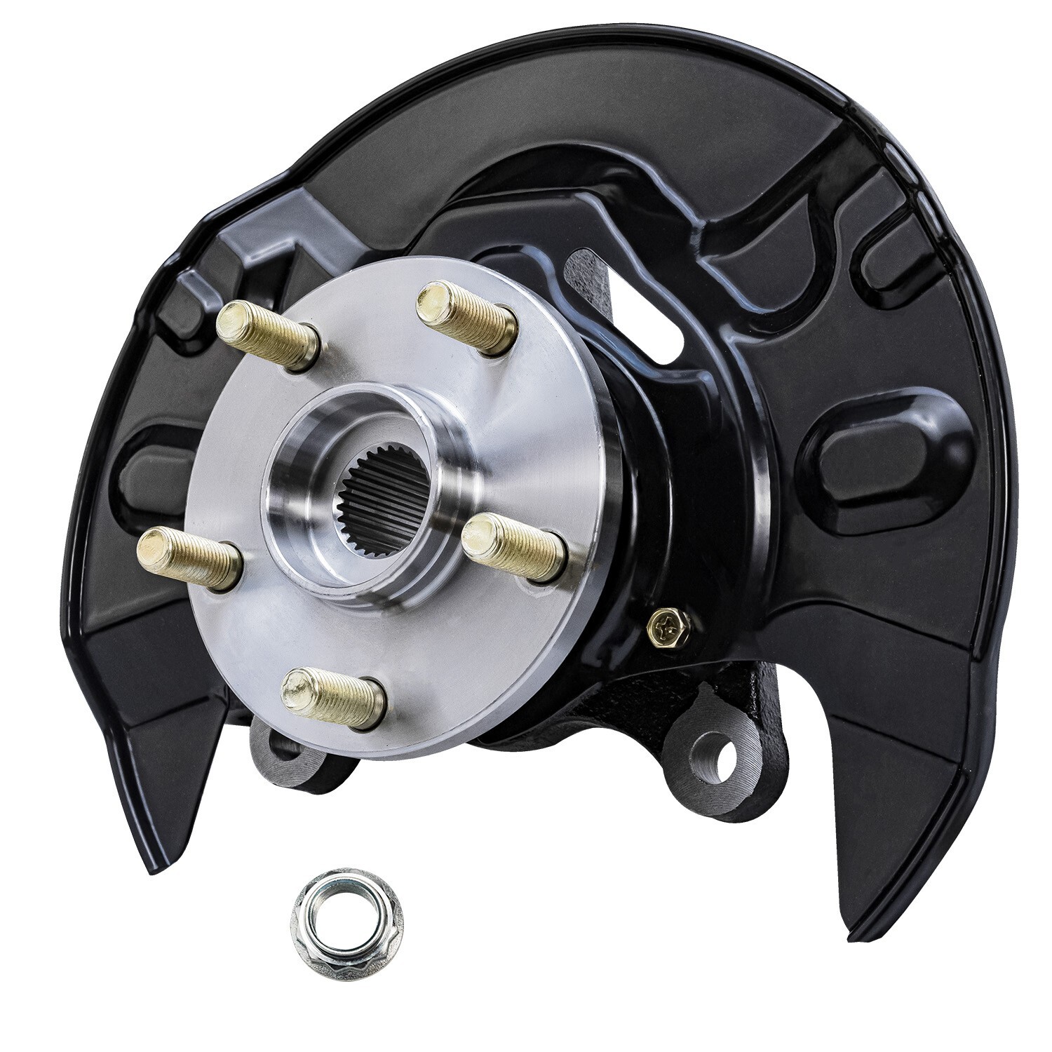 Pair Front Steering Knuckle+Wheel Hub Bearing for 2003 2004-2008 Toyota Corolla