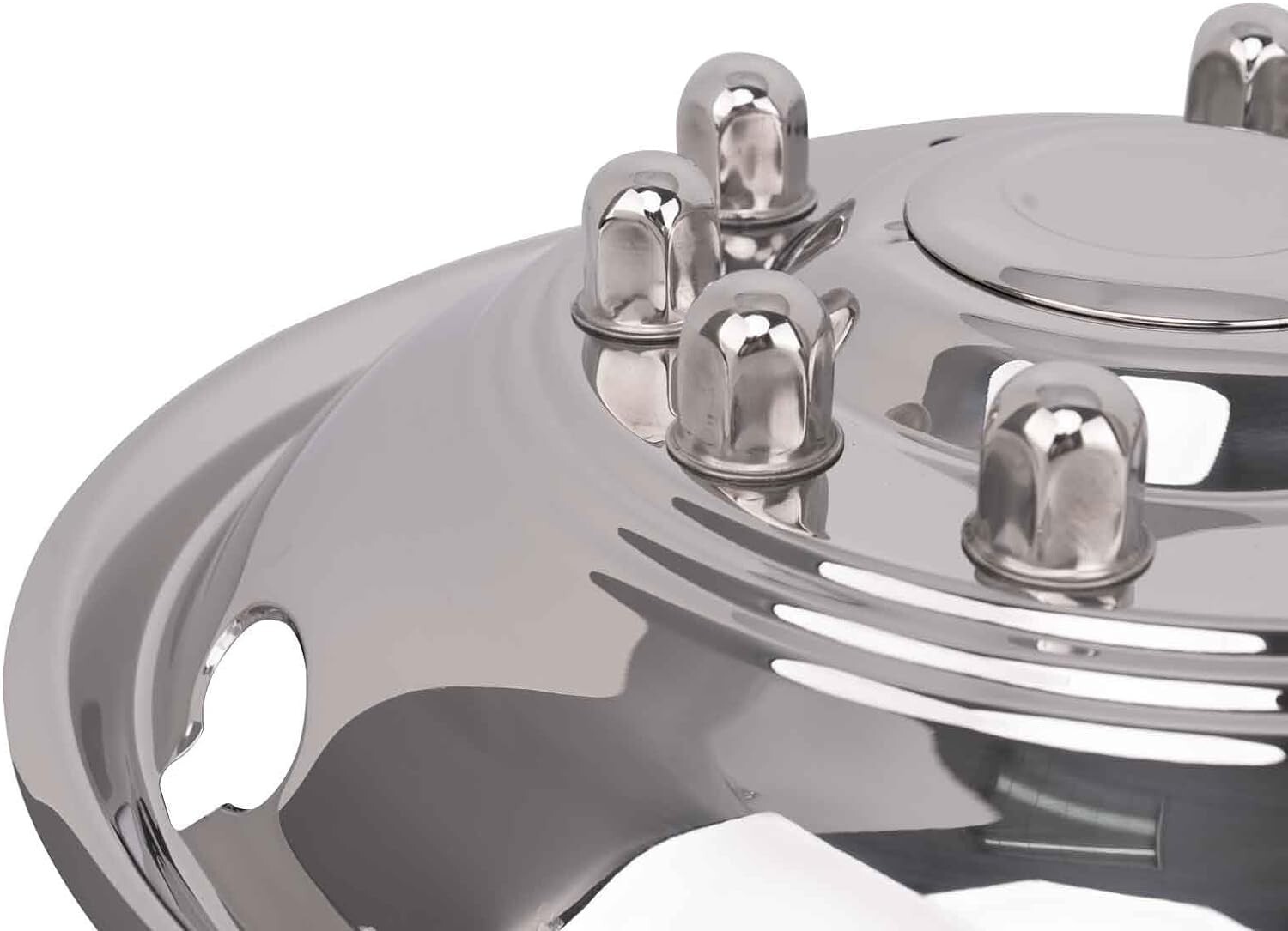 2005-2021 Ford F450/F550 19.5" 10 Lug Dually Wheel Simulators Stainless Steel