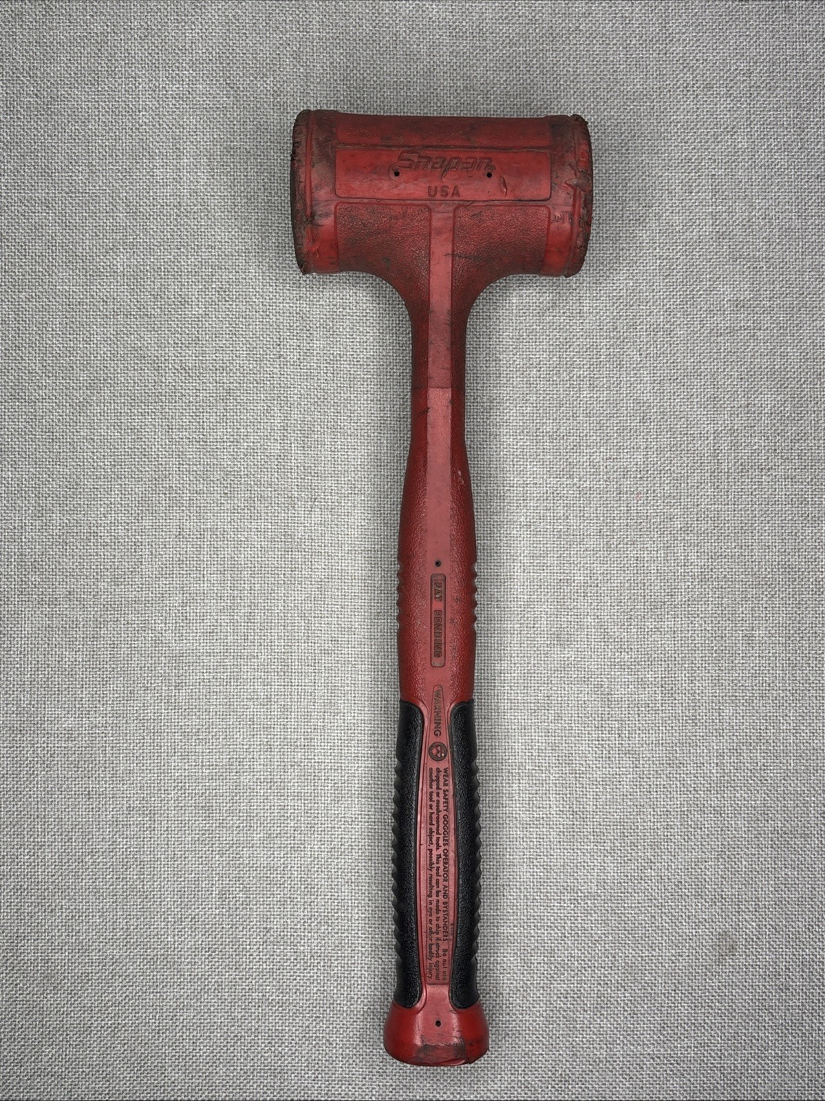 Snap-On Tools 48oz Dead Blow Hammer. HBFE48. Soft Grip. Red