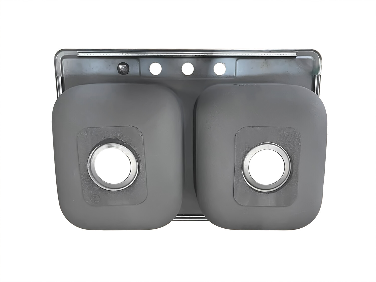 Sinber 33" Drop in Double Bowl Kitchen Sink with 304 Stainless Steel MT3322DE