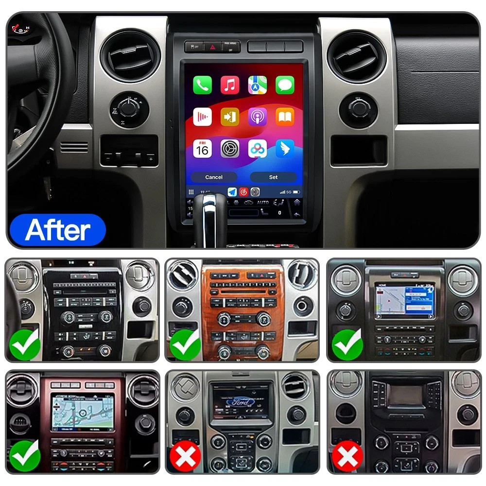 12.1"Android Car Radio Stereo For Ford F-150 2009 2010 2011 2012 2013 Carplay