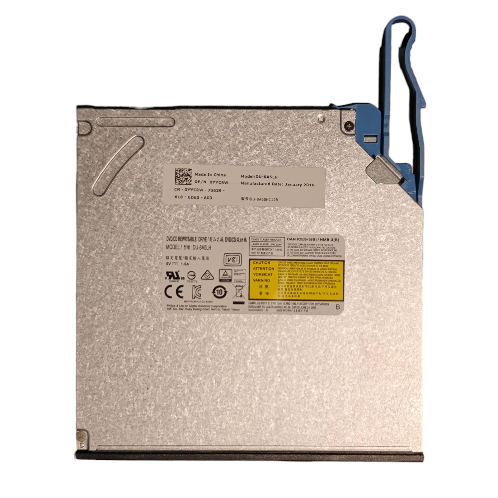 Dell OptiPlex 3060 7050 5070 SFF DVD-RW Optical Disc Drive 0YYCRW DU-8A5LH 4H4R8