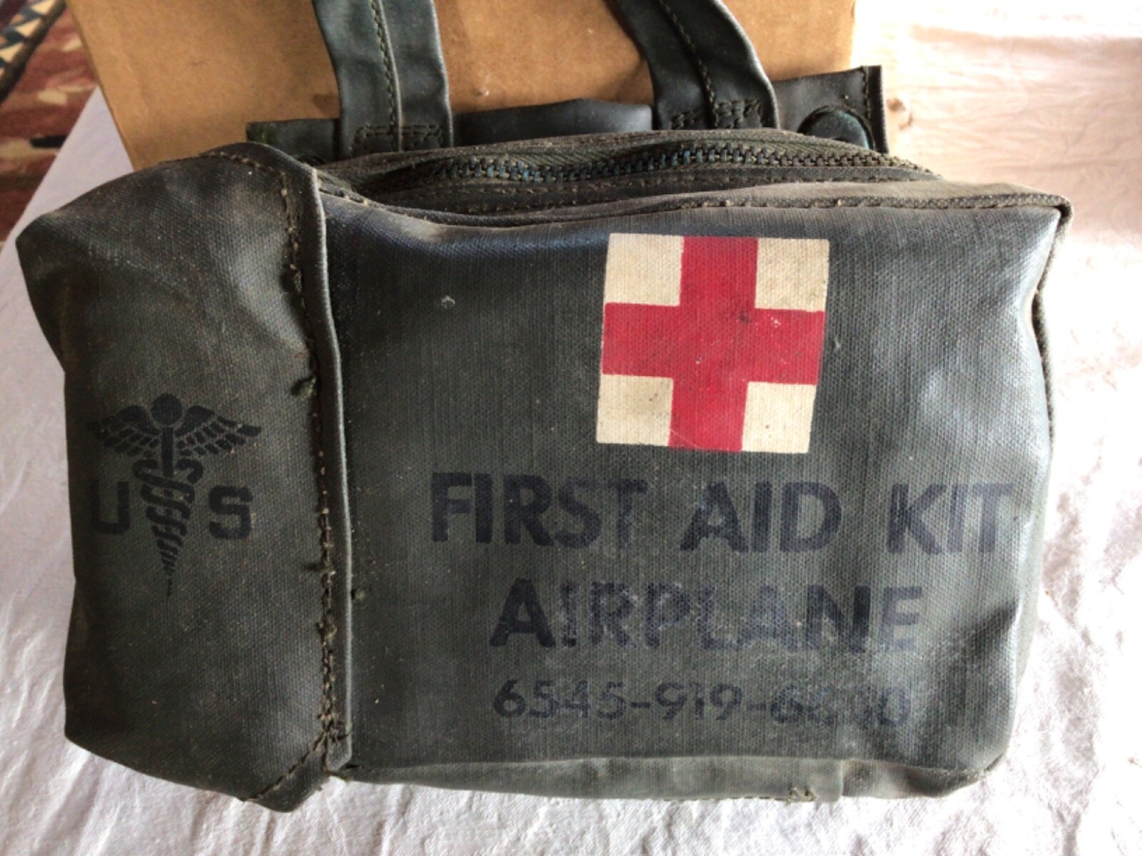 Vietnam  U.S Airplane FIRST AID KIT-WITH UNOPENED SUPPLIES