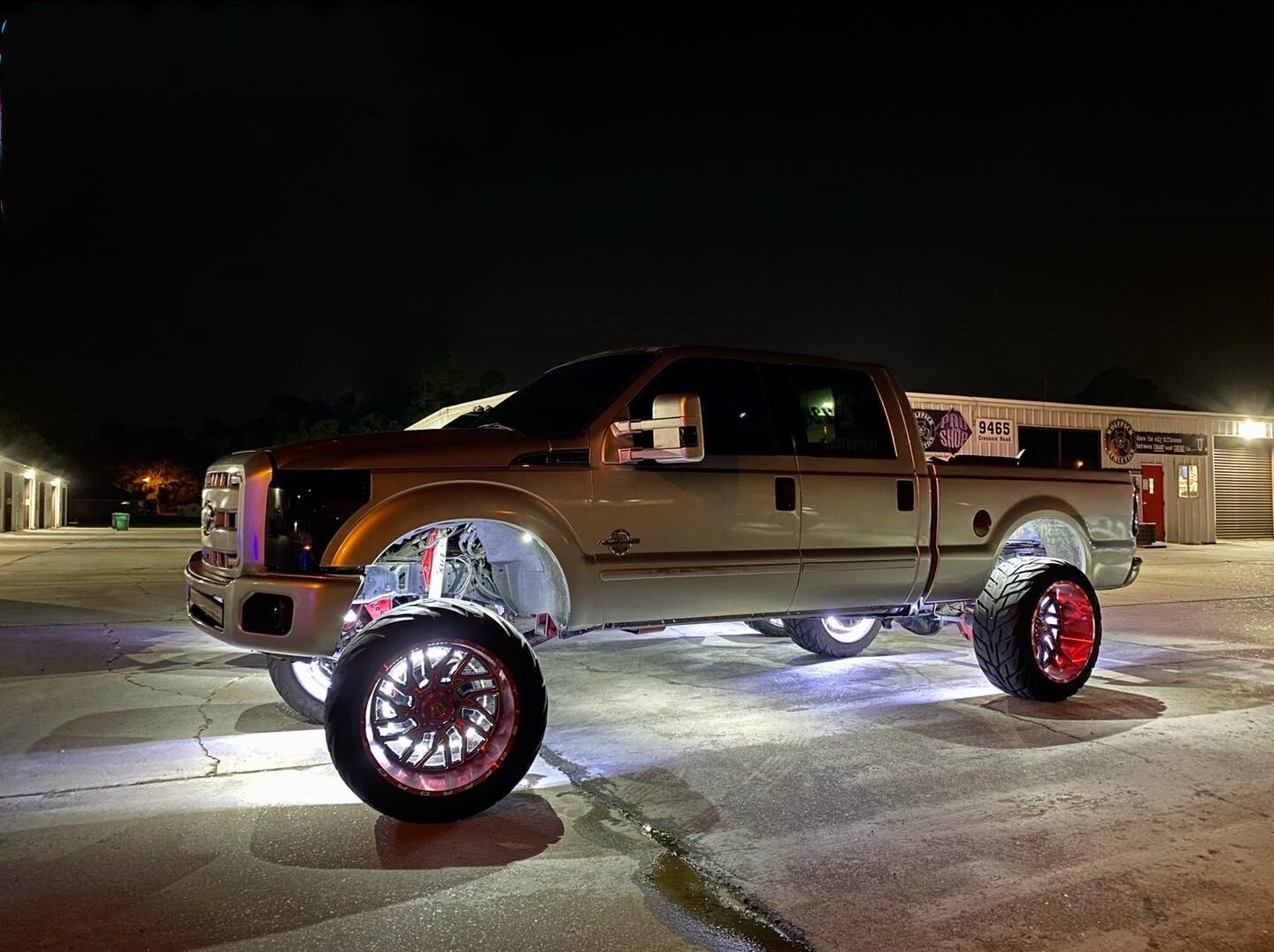 4x 15.5'' White LED Wheel Ring Lights For Truck Car Rim Lights Bluetooth Control