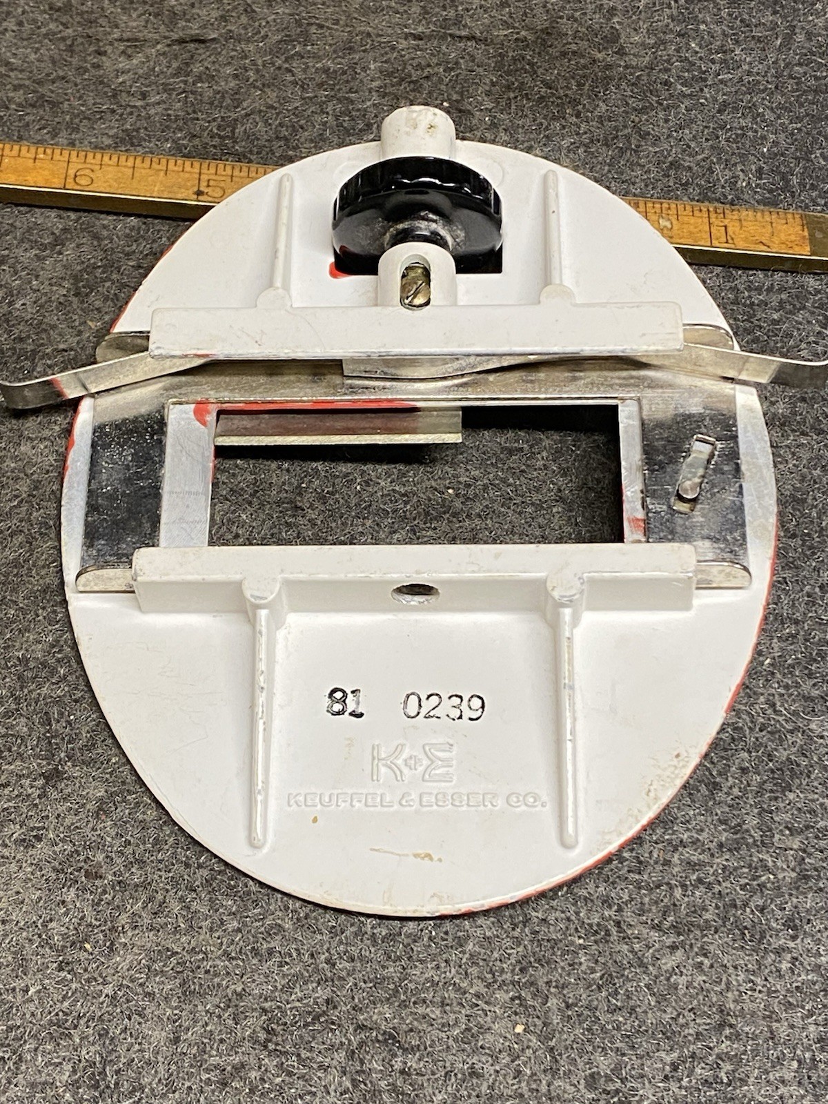 Vintage Aluminum K & E Surveyor's Survey Target Elevation Target USA