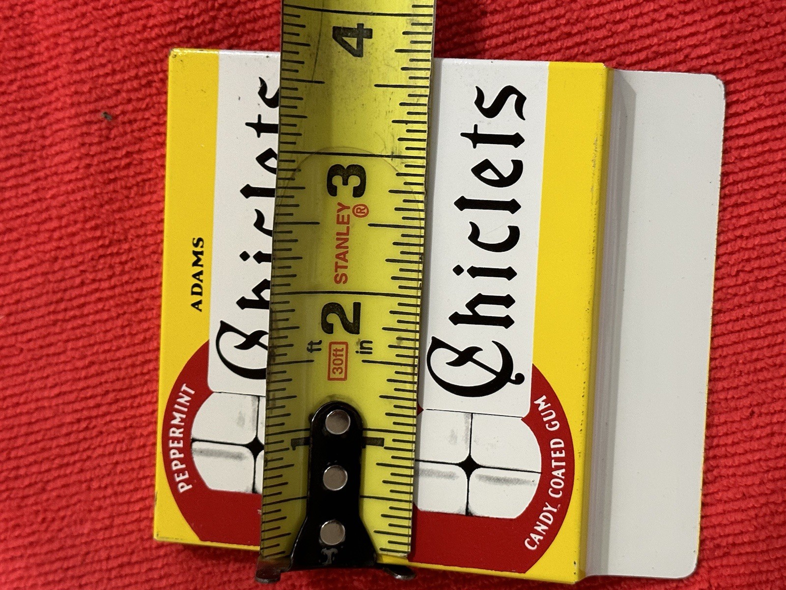 NOS 1960’s Chiclets Chewing Gum Metal Sign Store Display Rack Advertising 60’s