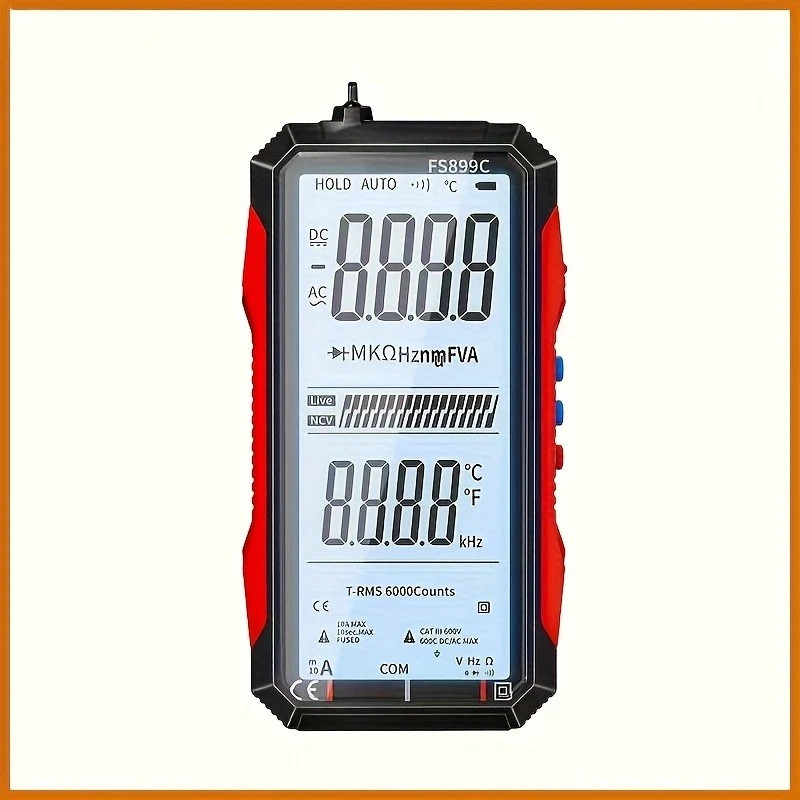 Rechargeable Digital Multimeter FS899C - Electrical & NCV Testing