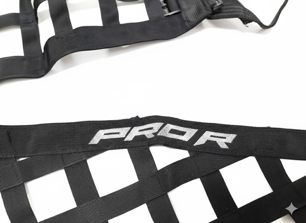 Side Window Nets for Polaris RZR PRO R Heavy-Duty Square Design Safety Nets