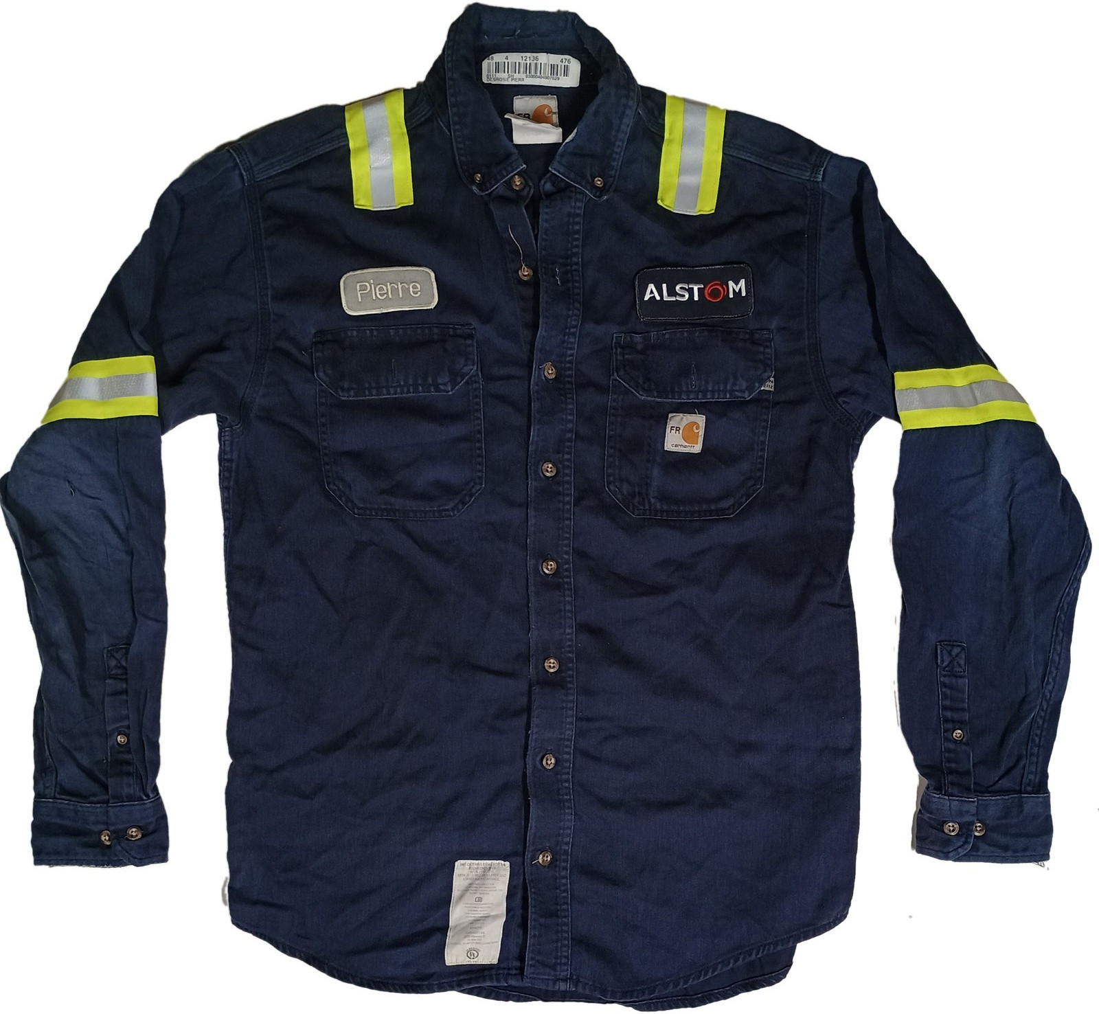 Bulwark Carhartt Used FR Hi Vis Reflective Work Shirts