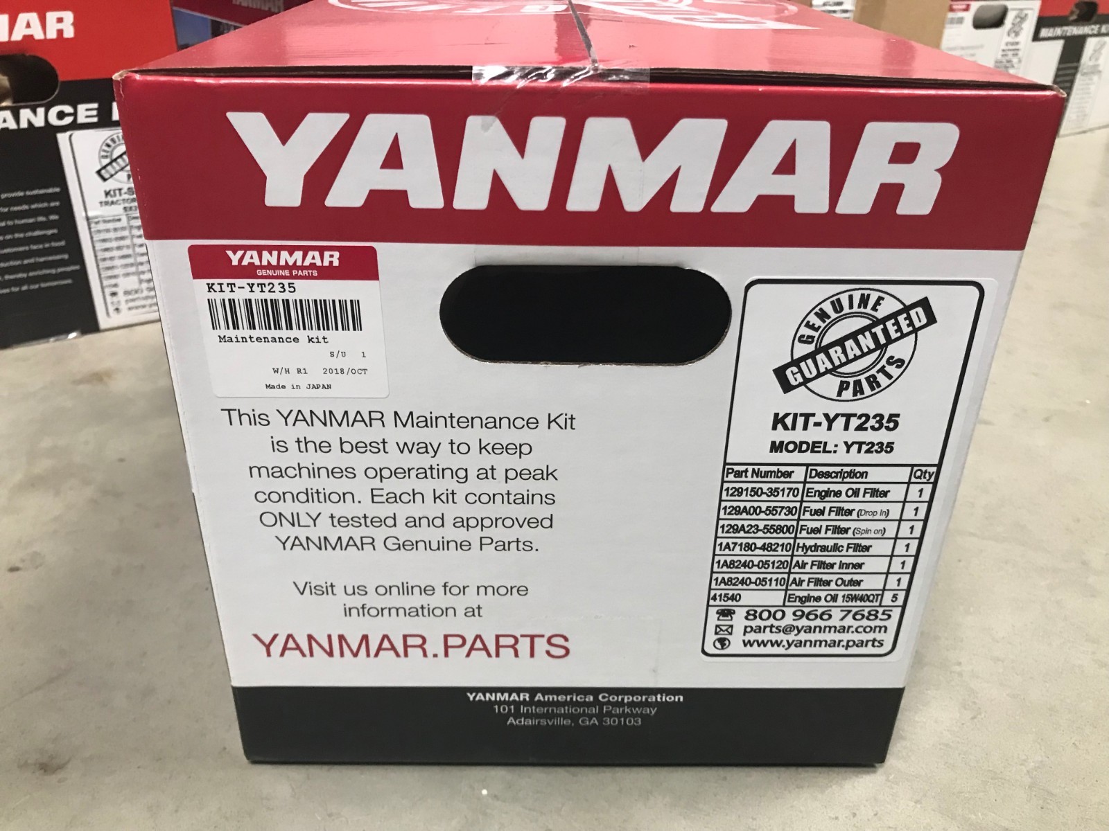 OEM Yanmar Maintenance Kit for YT235 - KIT-YT235