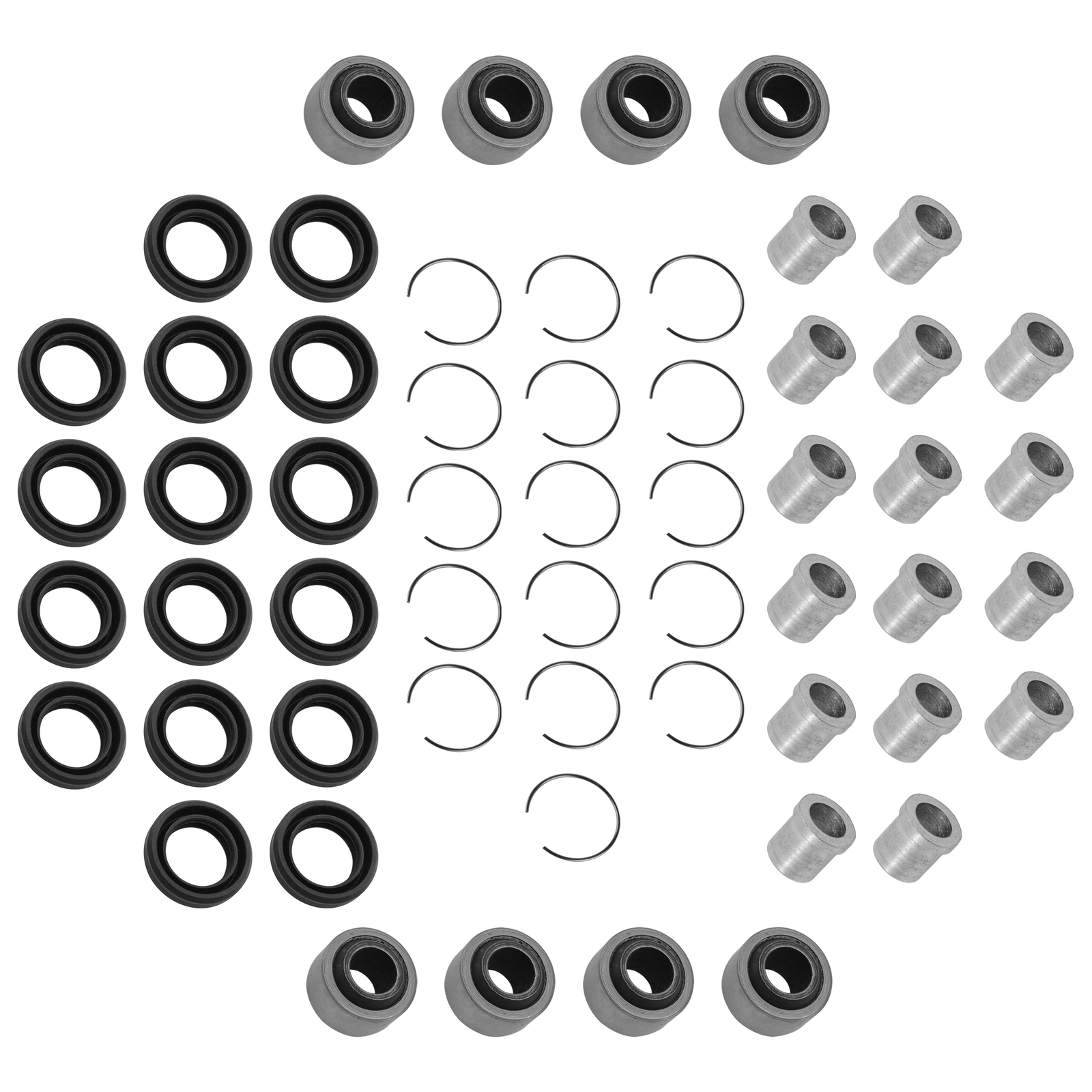 Front Upper & Lower A-Arm Bushing Kit For Honda Sportrax 300 TRX300EX 93-04 L/R