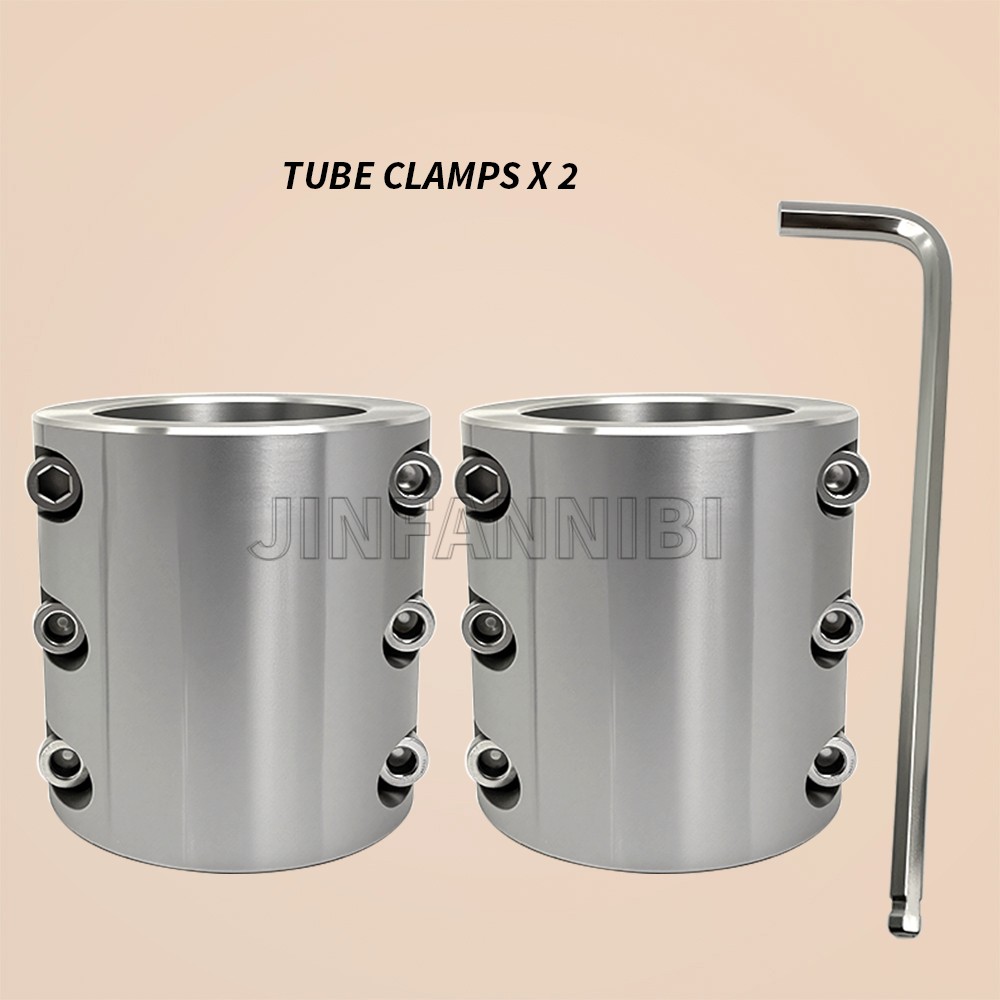 2PCS 2" Steel Tube Clamps Bolt On / Clamp On Weldable Roll Cage Mounts HD NEW