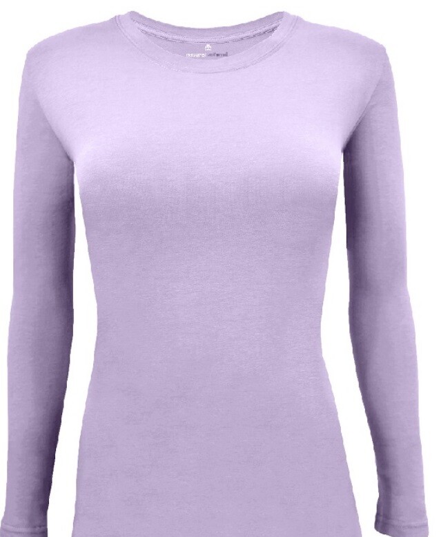 Natural Uniforms Women's Long Sleeve Under-scrub Stretch T-Shirt Scrub Top