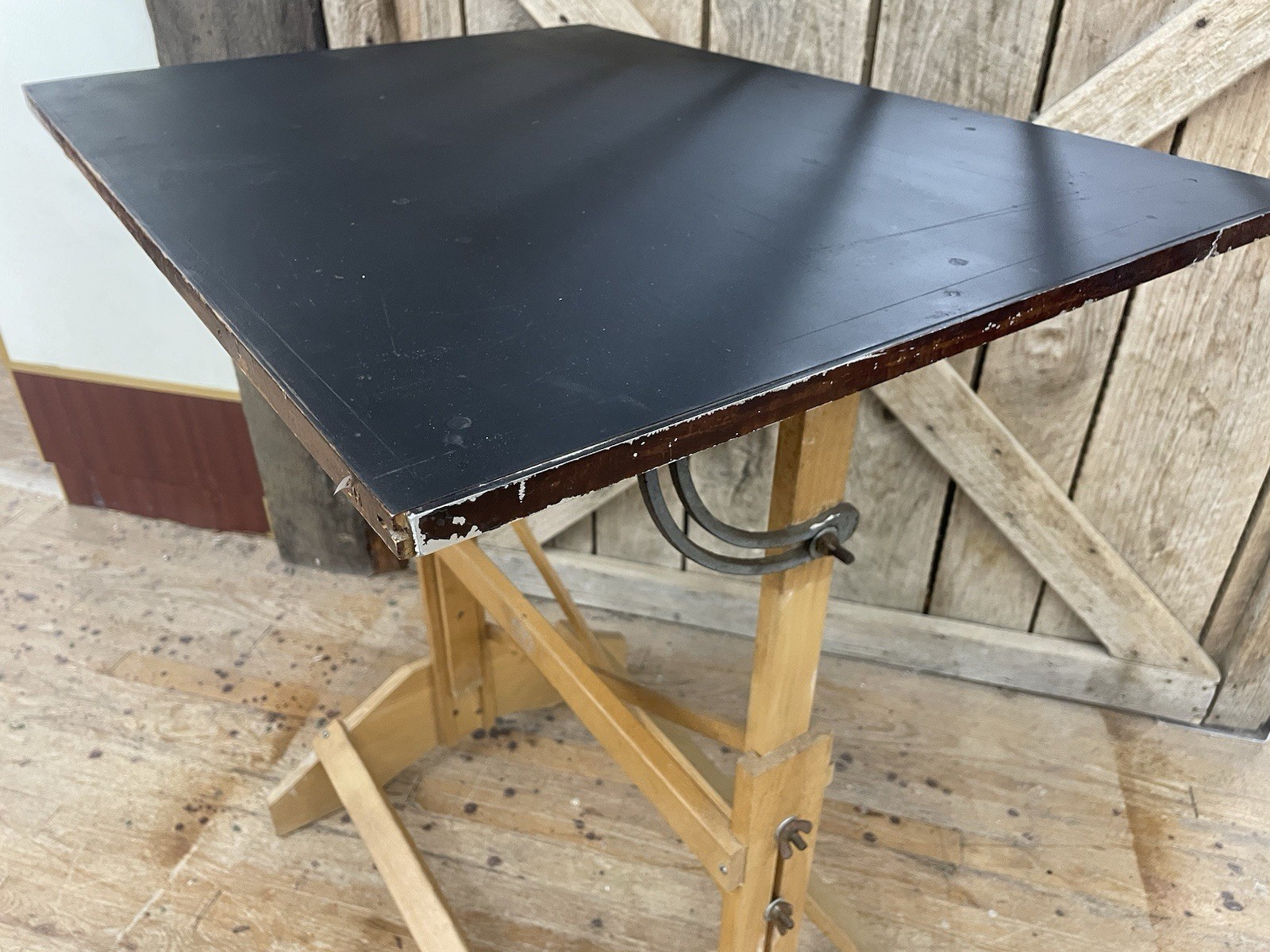 Vintage ANCO-BILT DRAFTING TABLE maple Adjustable tilt and height