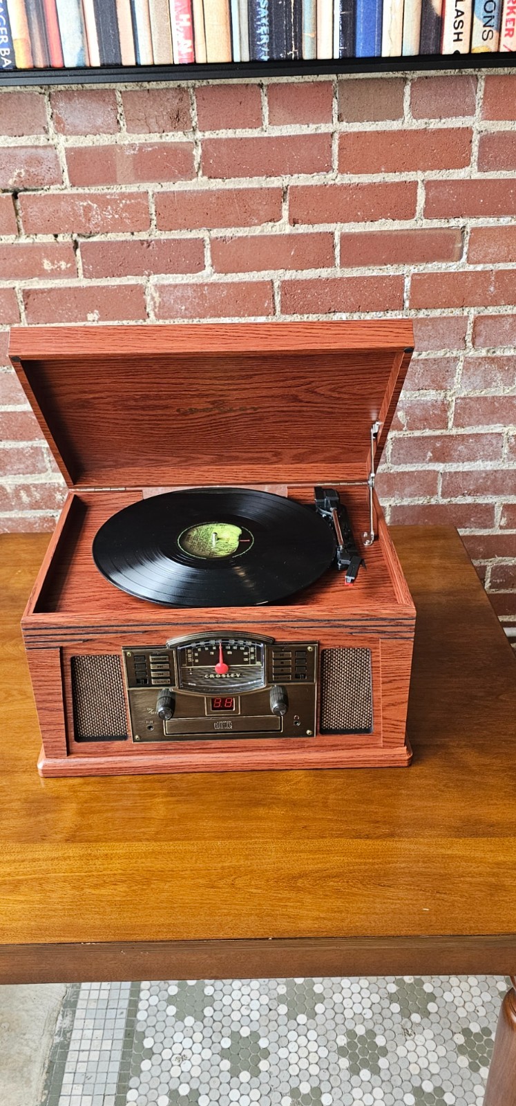 Crosley CR42D-PA Lancaster Turntable Bluetooth Record Player - Open Box Savings!