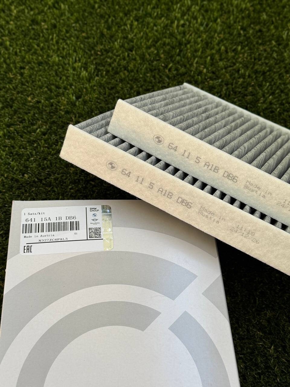 Genuine BMW G05 X5 Microfilter Activated Charcoal 64115A1BDB6 X6 G07 X7 G30 550