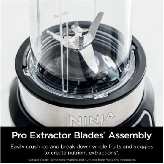 Ninja BN401 Nutri Blender Pro with Auto-iQ, 1100W Motor, (2) 24oz Single Cups