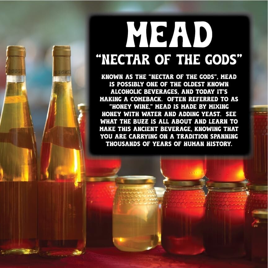 Honey Mead Making Kit with Reusable 1 gallon Wide-Mouth Fermenter - 2 Batch