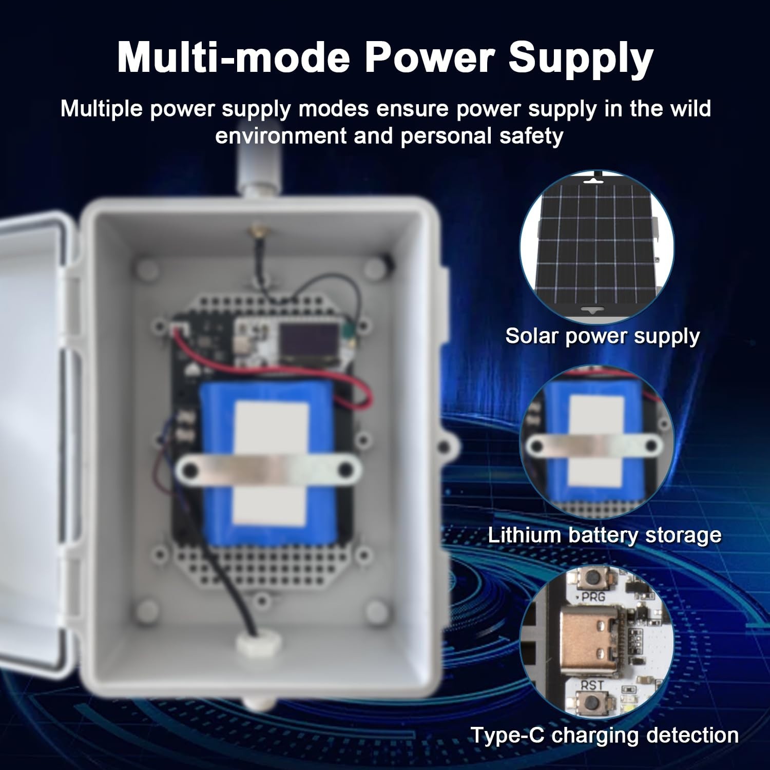 Solar-Powered Device for Meshtastic LoRa Relay System, No Network Long Distance