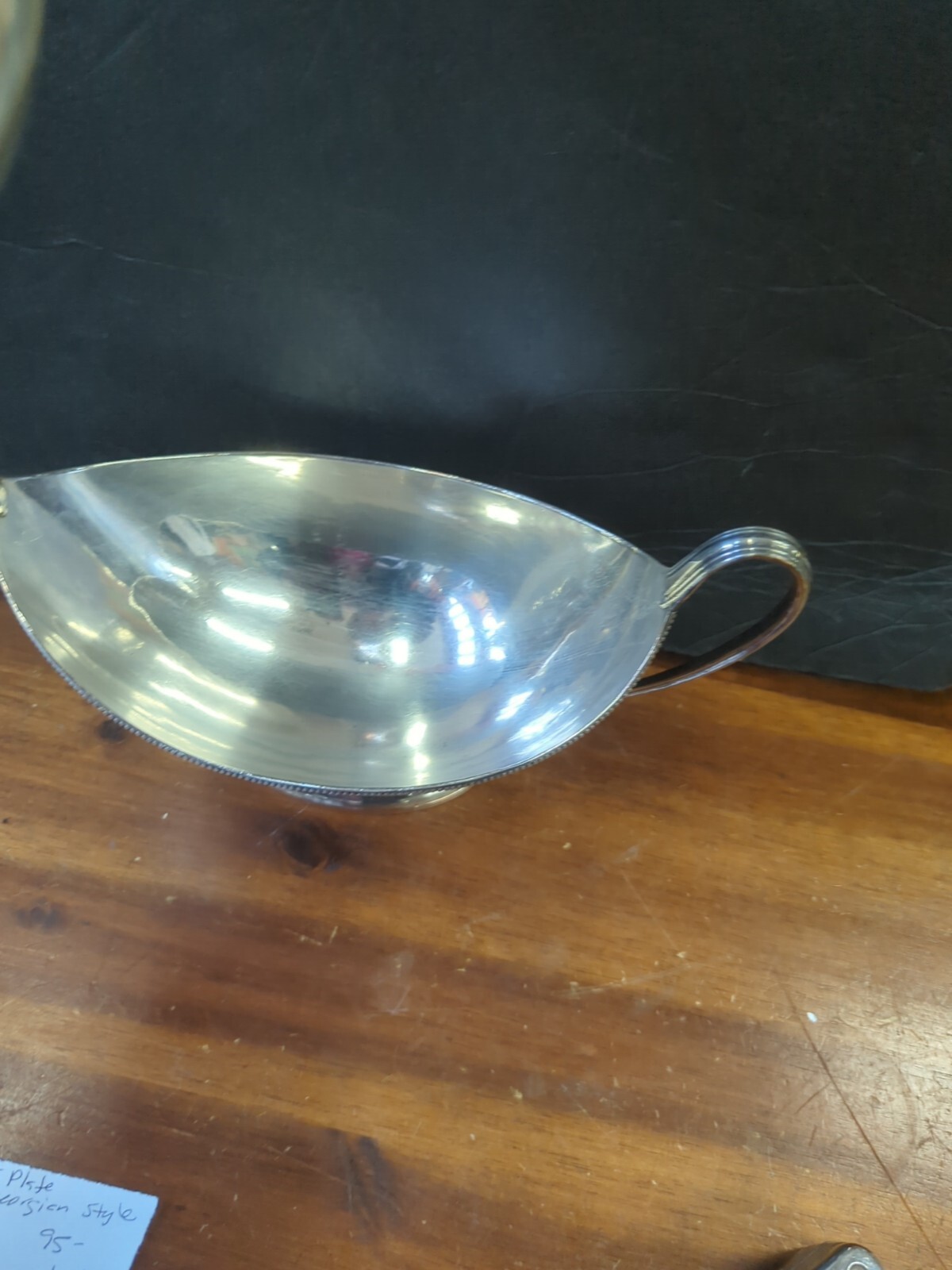 Antique English Silver Plate Georgian Style Sauce Tureen John Scofi London