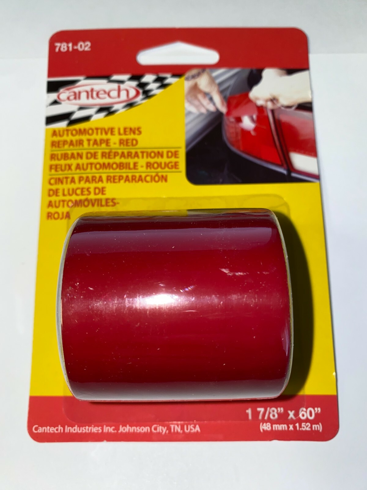 Brake Light Repair Tape, Red, 1-7/8 x 60-In.
