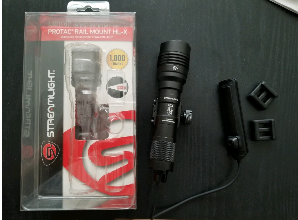 Streamlight 88066 ProTac Rail Mount HL-X Fixed Mount Ten Tap, 1000 Lumens, Black