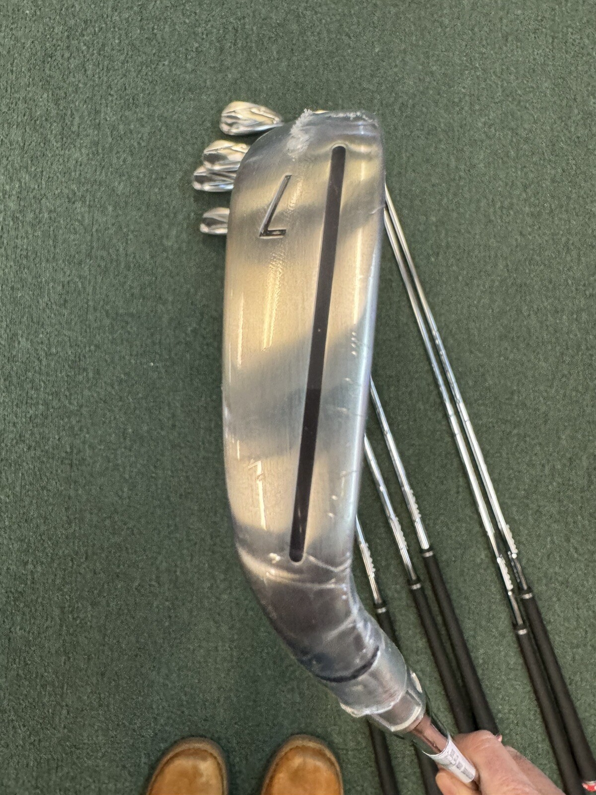 TAYLORMADE STEALTH IRONS 7 PC SET #5-PW,AW KBS MAX MT 85 STL Stiff Flex