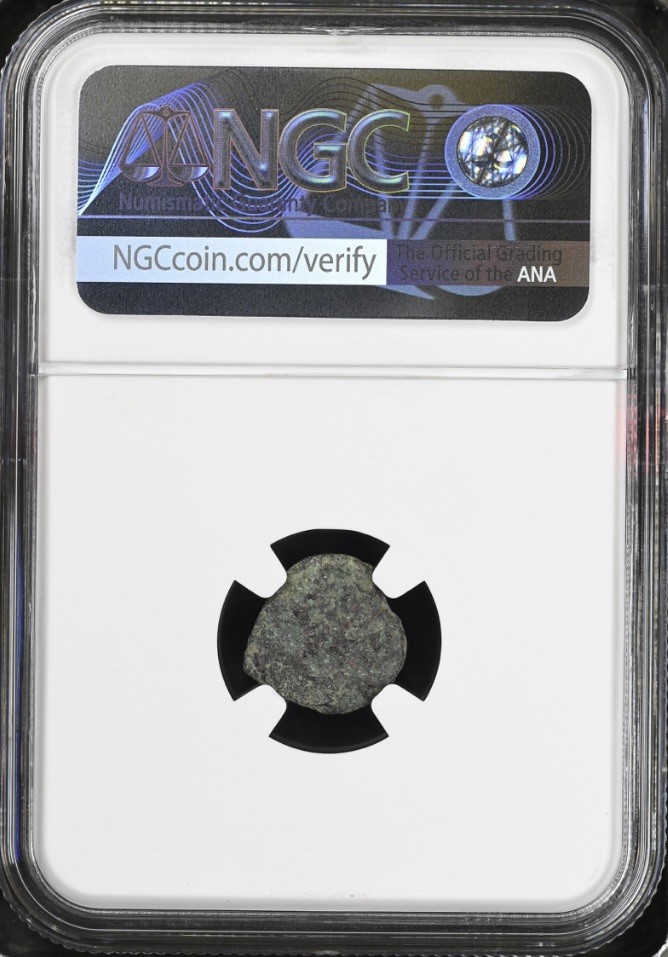 Biblical Widows Mite 103BC-76BC Judaea Prutah Genuine NGC Certified Ancient Coin