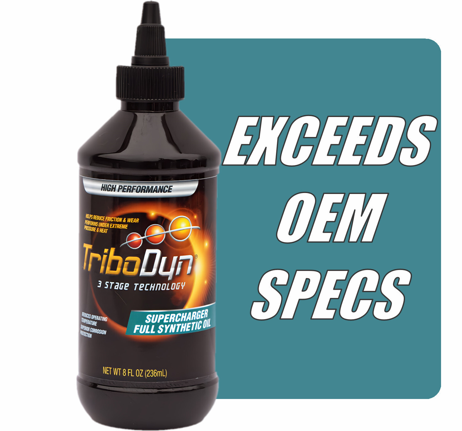 TriboDyn 50W Full Synthetic Supercharger Oil - 8 OZ Bottle