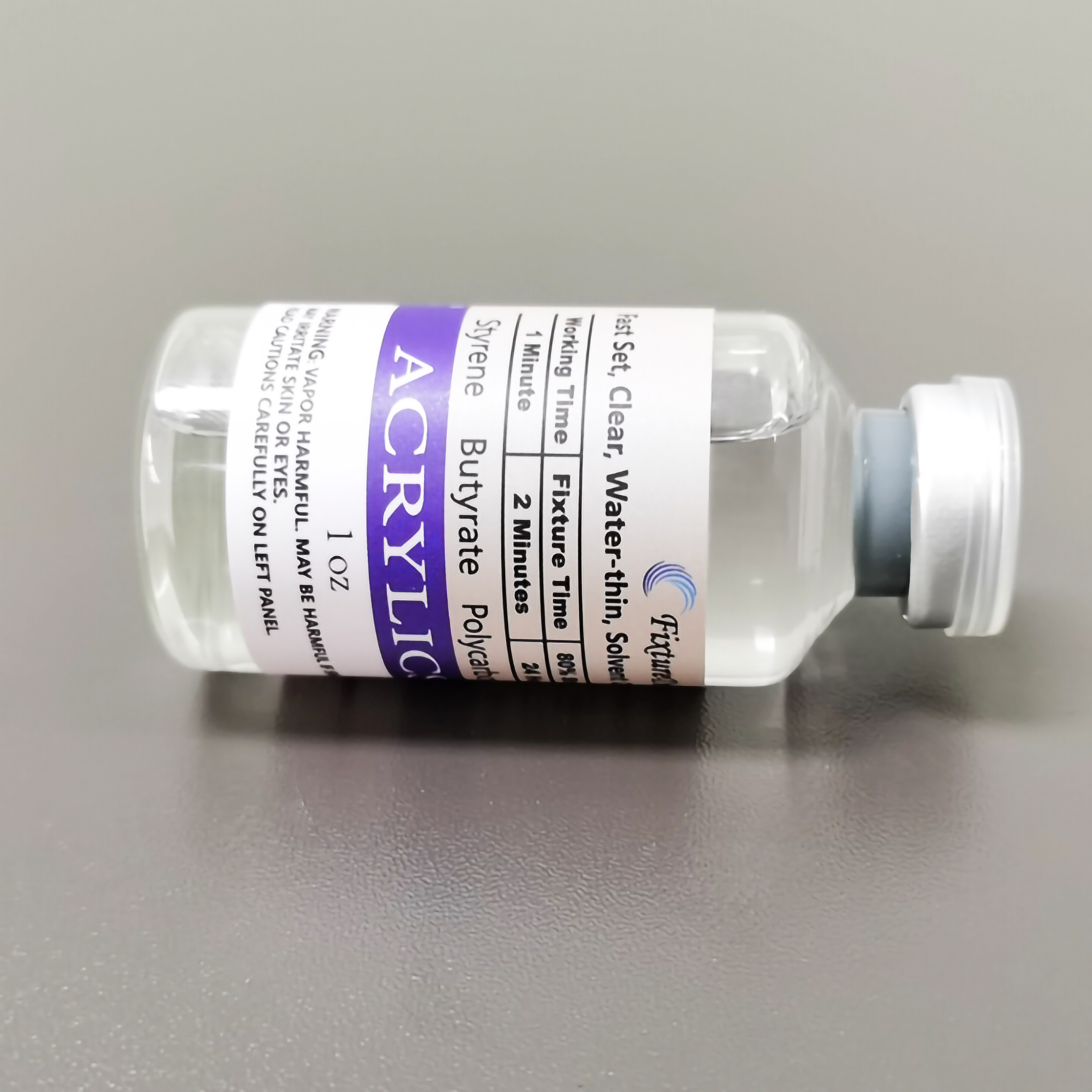 1 Ounce Acrylic Glue Glass Bottle Plexiglass Cement Adhesive DIY Art Craft 11310