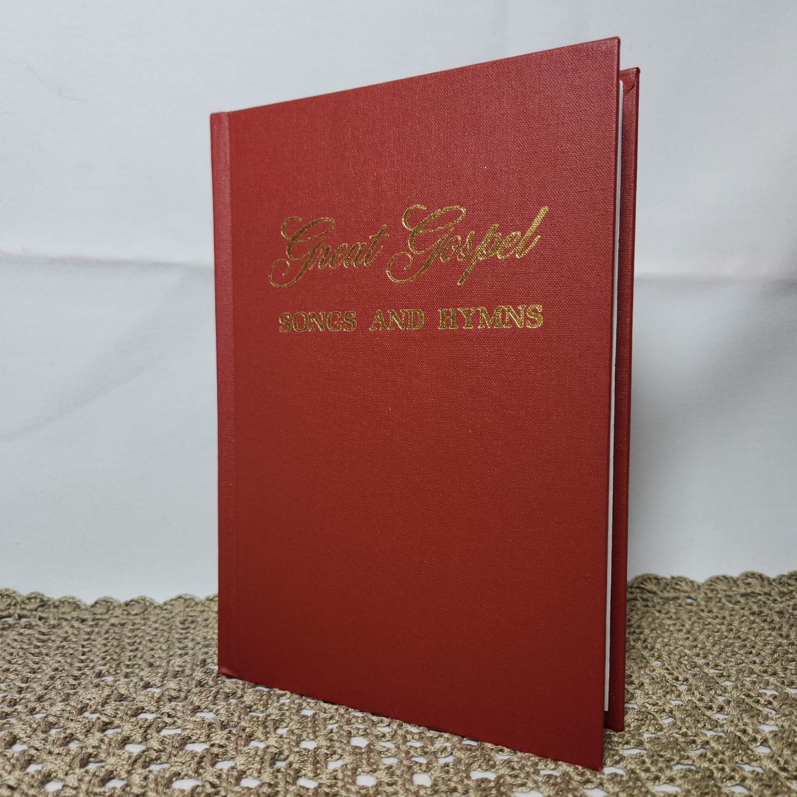Vintage 1976 Great Gospel Songs And Hymns Red Hardcover Shape Note Edition