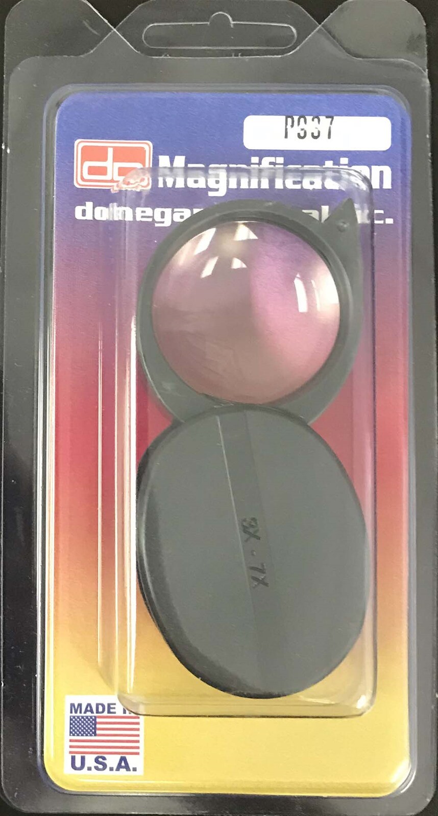 2 Lens Loupe Folding Small Pocket Coin Magnifier 3x+4x=7x All Propose Inspection