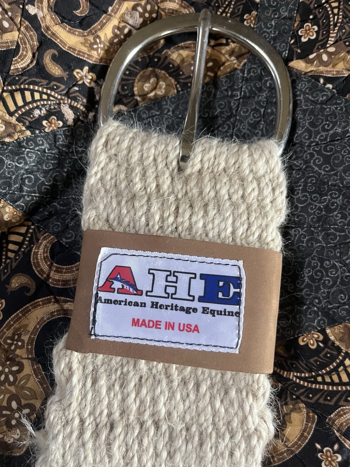 Western Mohair 27 Strand String Roper Girth Cinch Horse Size 36” Made In USA 652