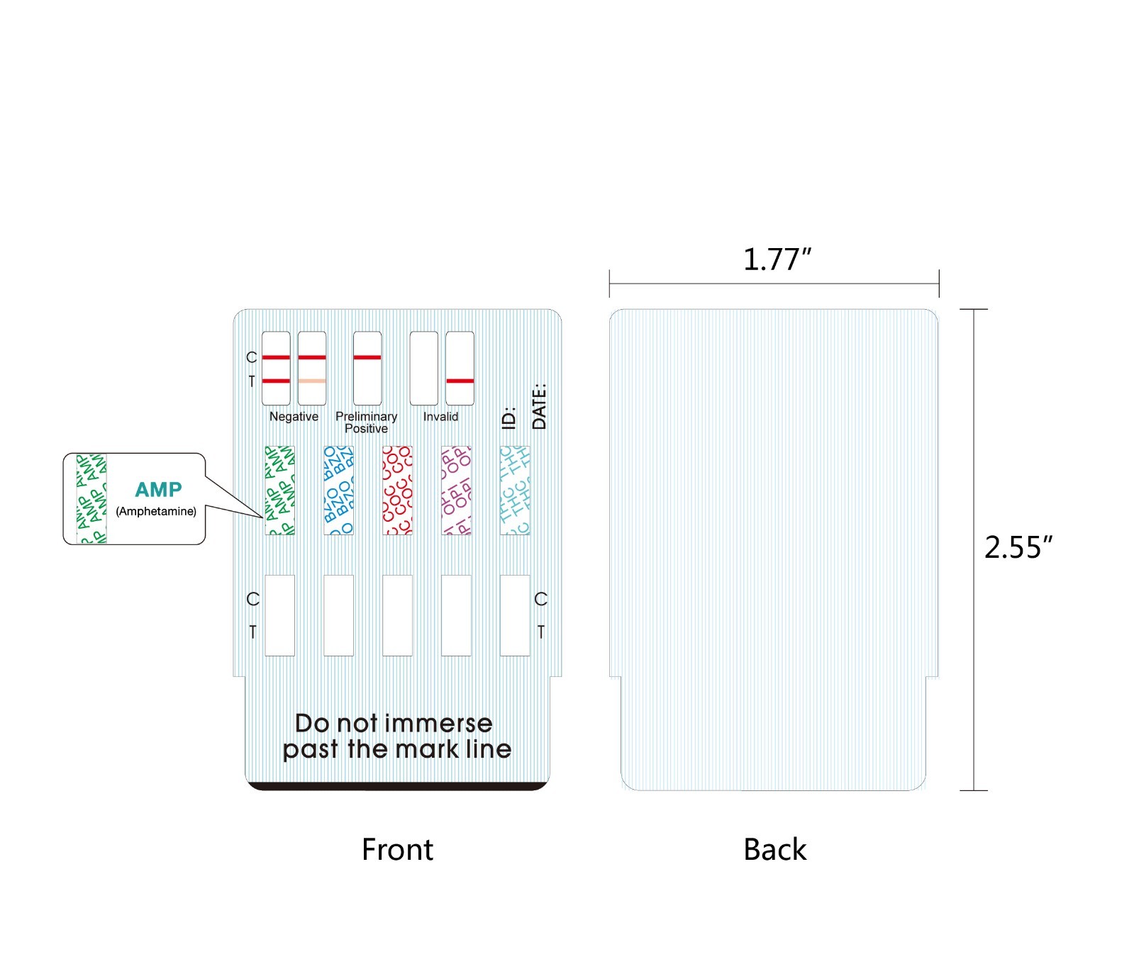 Easy@Home 5 Panel Urine Drug Test Strip Kit, EDOAP-754