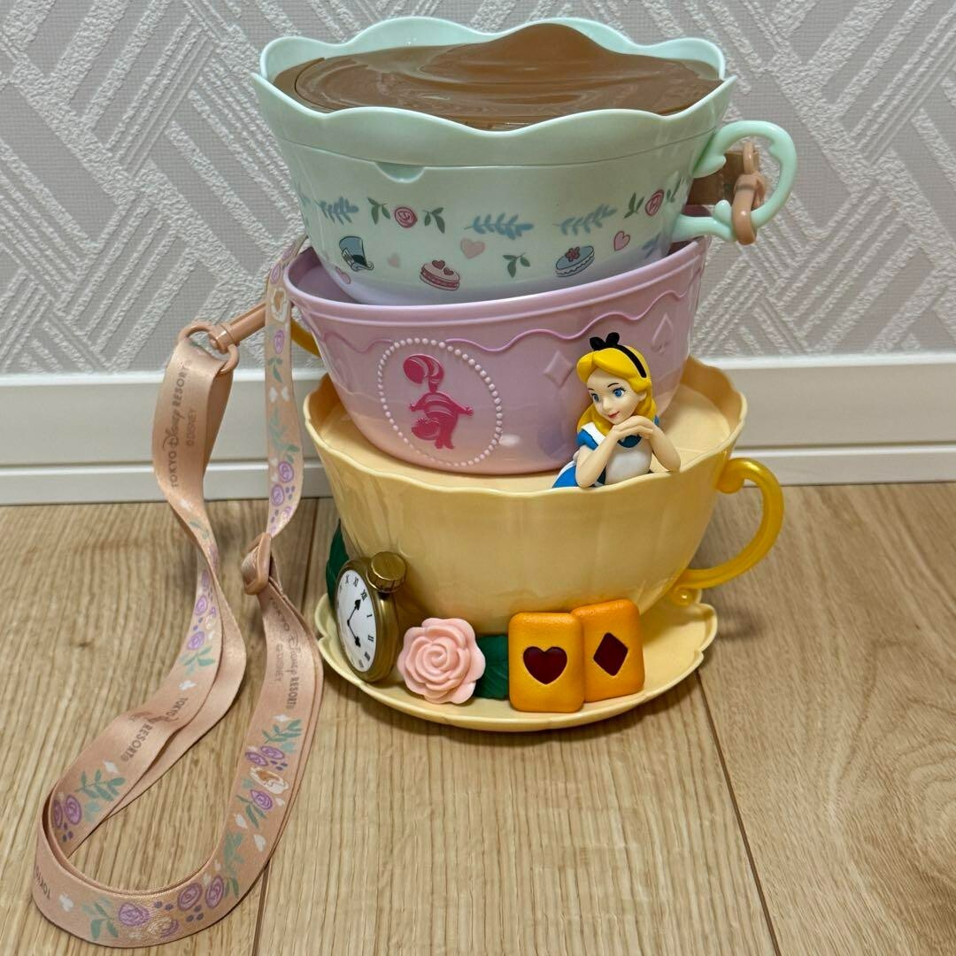 Alice in wonderland Popcorn Bucket Tokyo Disney Resort Land TDL from Japan Used