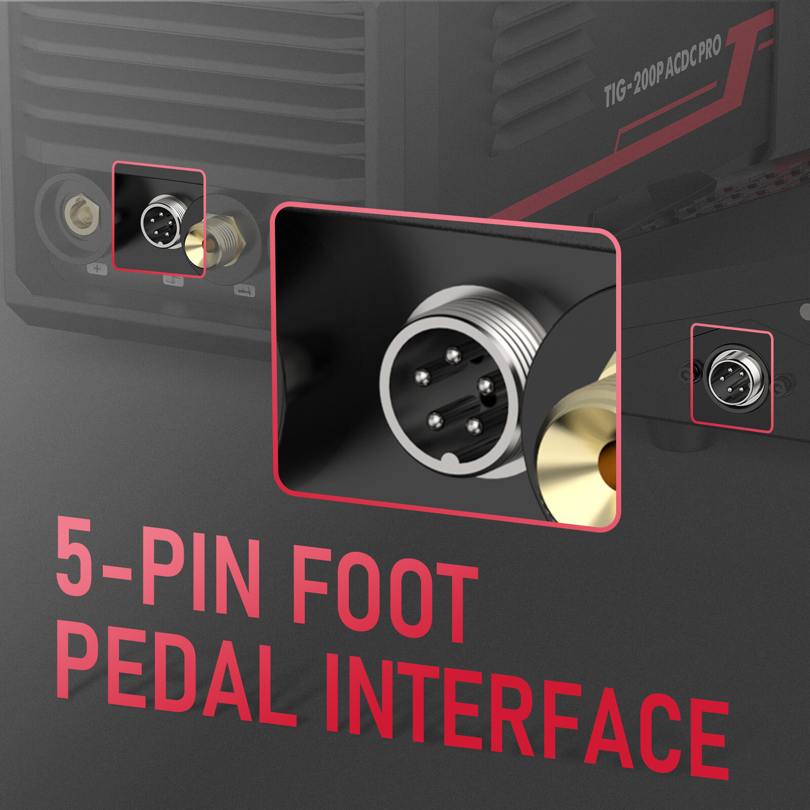 200A AC/DC Aluminum Tig Welder with Pulse, Digital Inverter STICK/TIG 110/220V