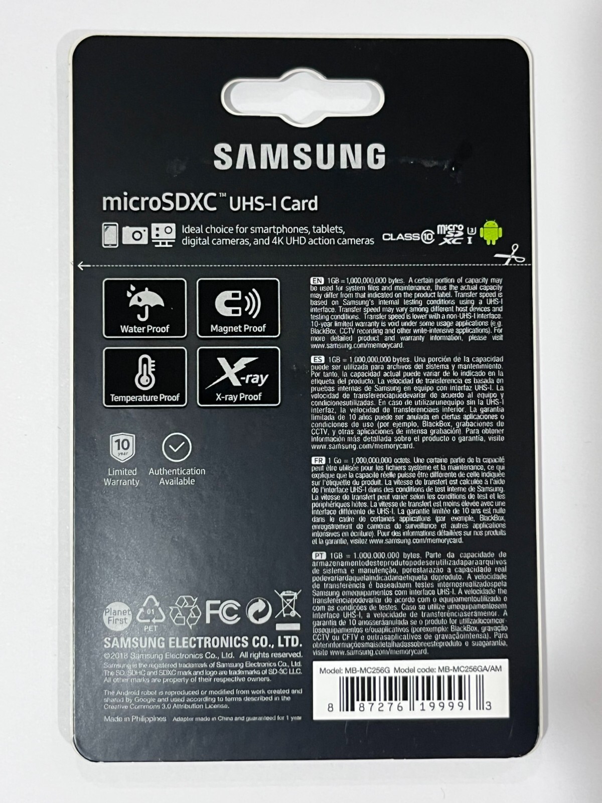 New Samsung Genuine 256GB EVO+ Plus MicroSD Memory Card MB-MC256GA/AM