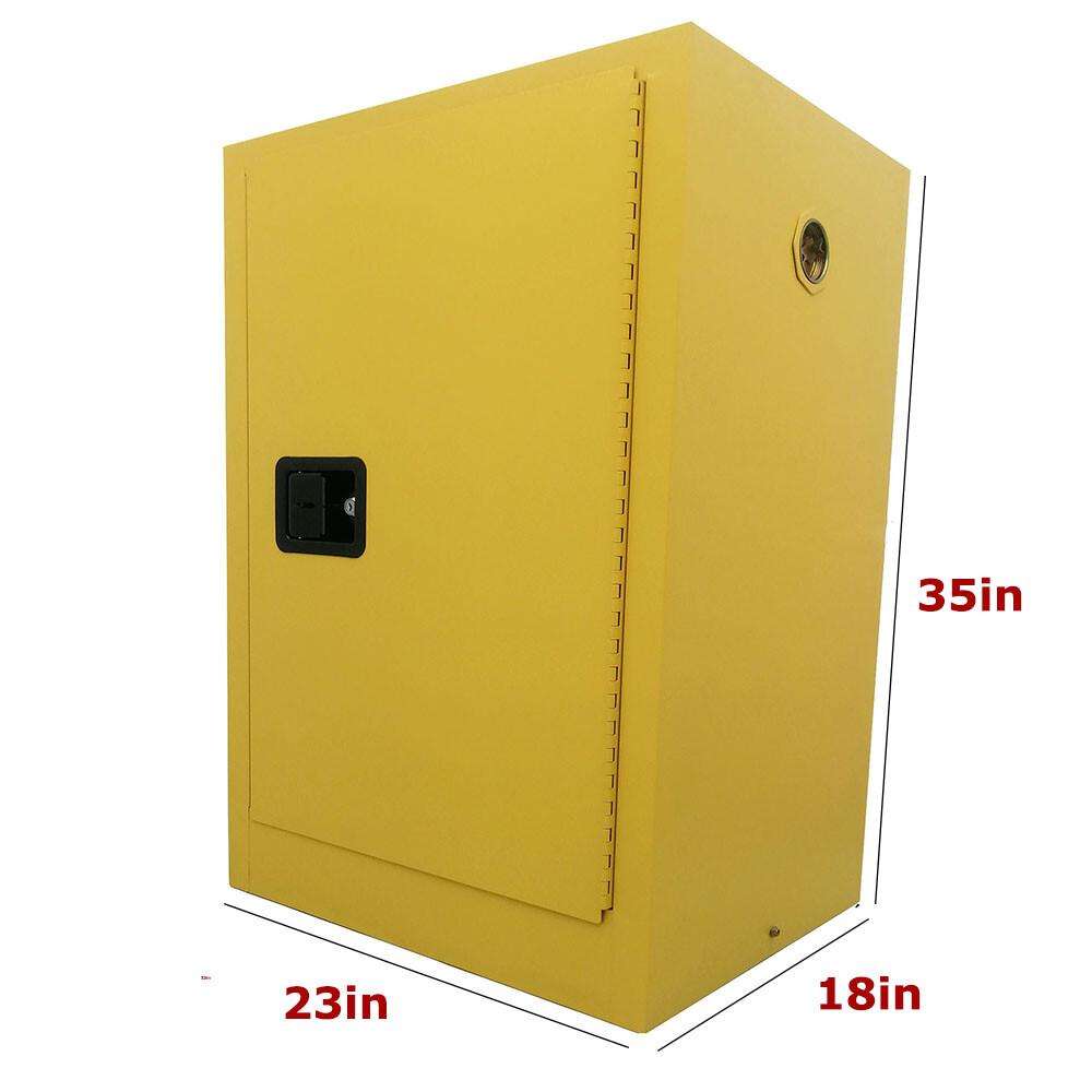 40 Gallon Fireproof Safety Storage Welded Cabinet for Flammable Liquid Free ship