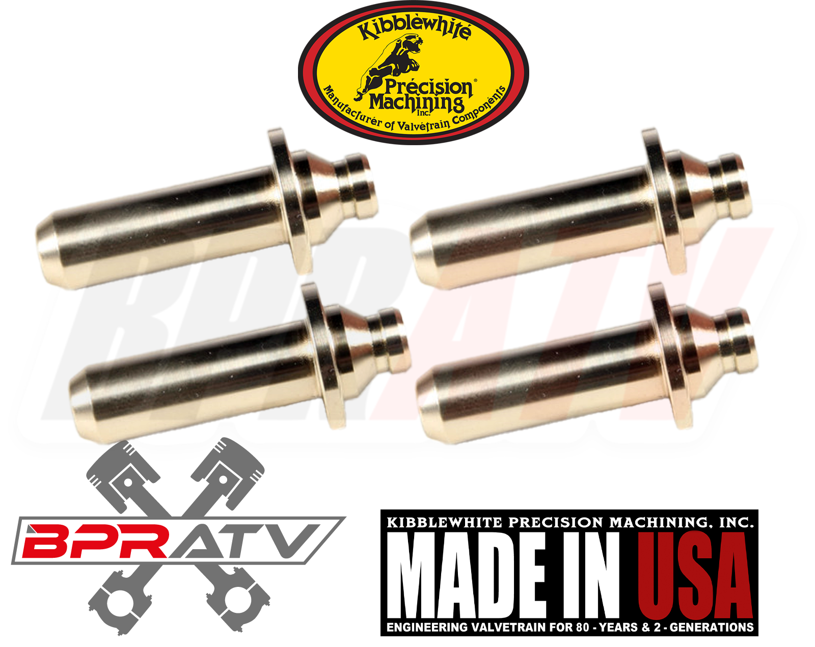 Polaris Predator 500 Kibblewhite Head Intake Exhaust Valve Guides & Viton Seals