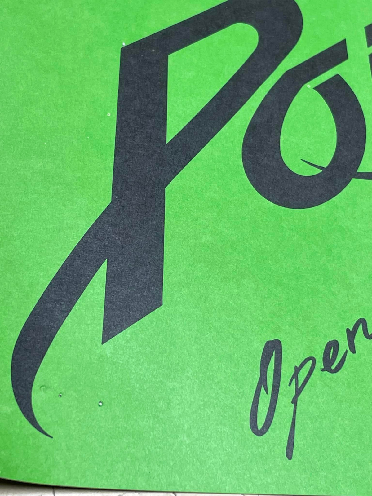 Vintage 1988 Poison Promo Poster 12" x 12" Open Up and Say Ahh! Uncensored