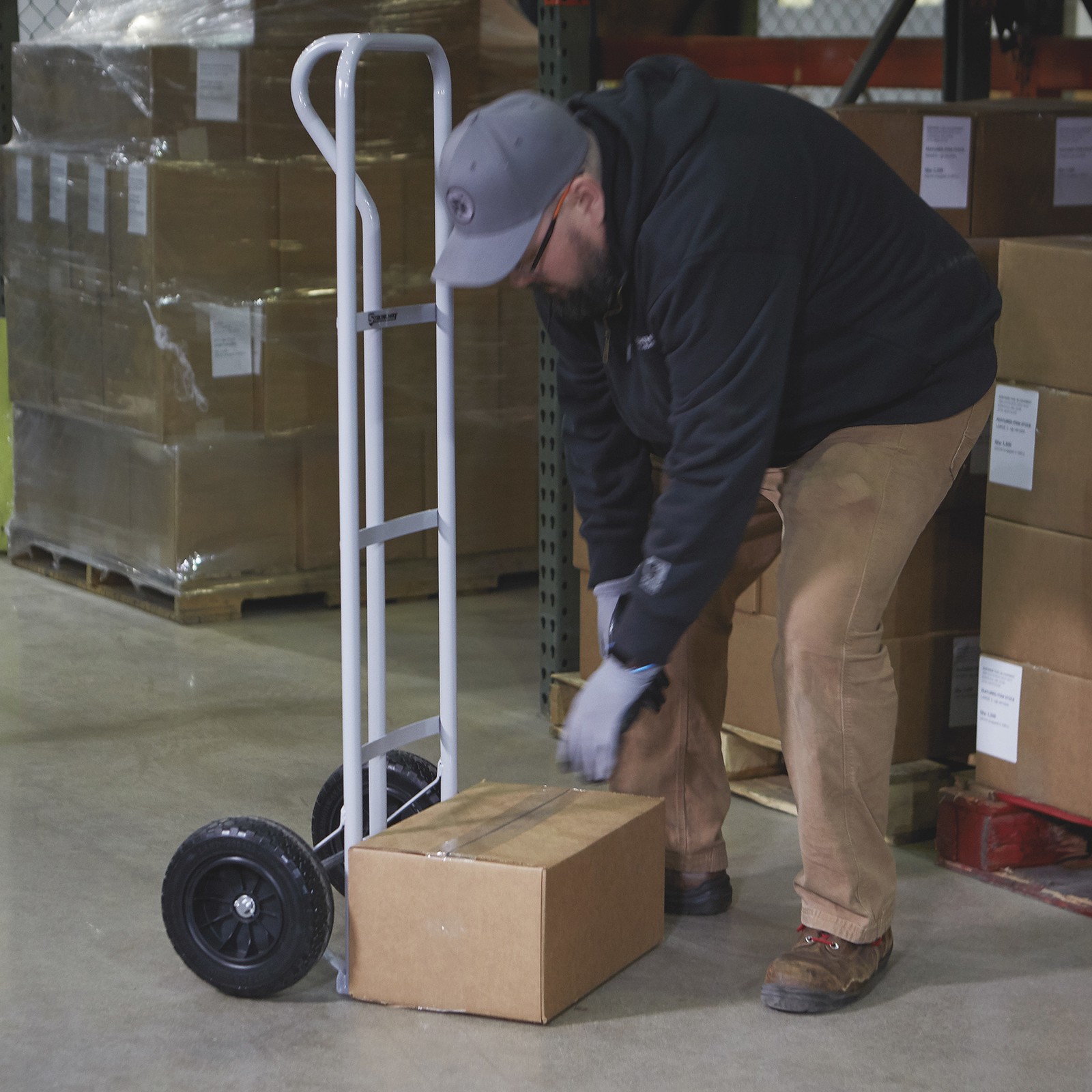 Strongway Steel Hand Truck, 600-Lb. Capacity