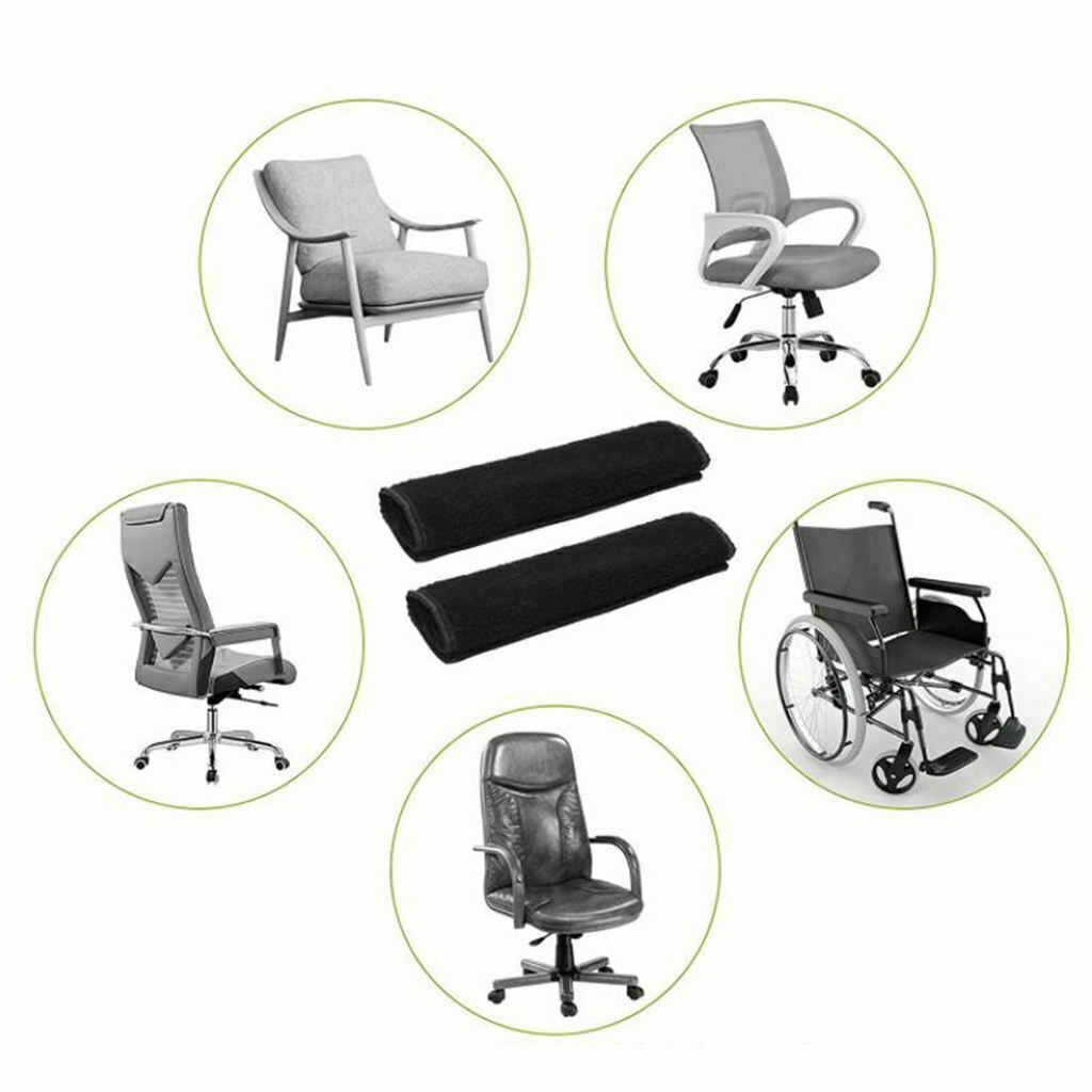 2Pc Wheelchair Armrest Pads Arm Rest Cover Office Chair Arm Pads Soft Winter US