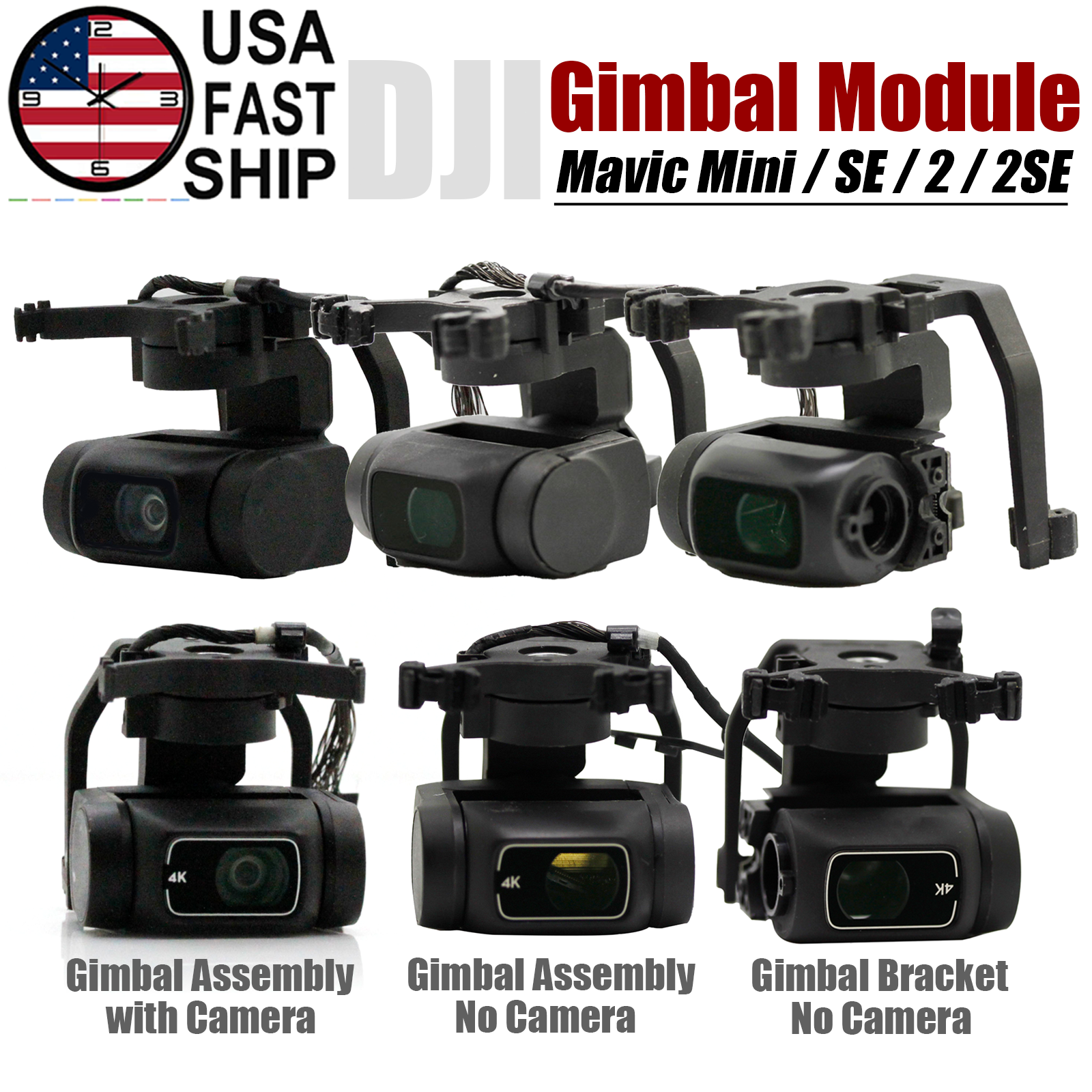 Original Gimbal Arm Axis Bracket Assembly For DJI Mavic Mini /SE /2 SE Mini 2