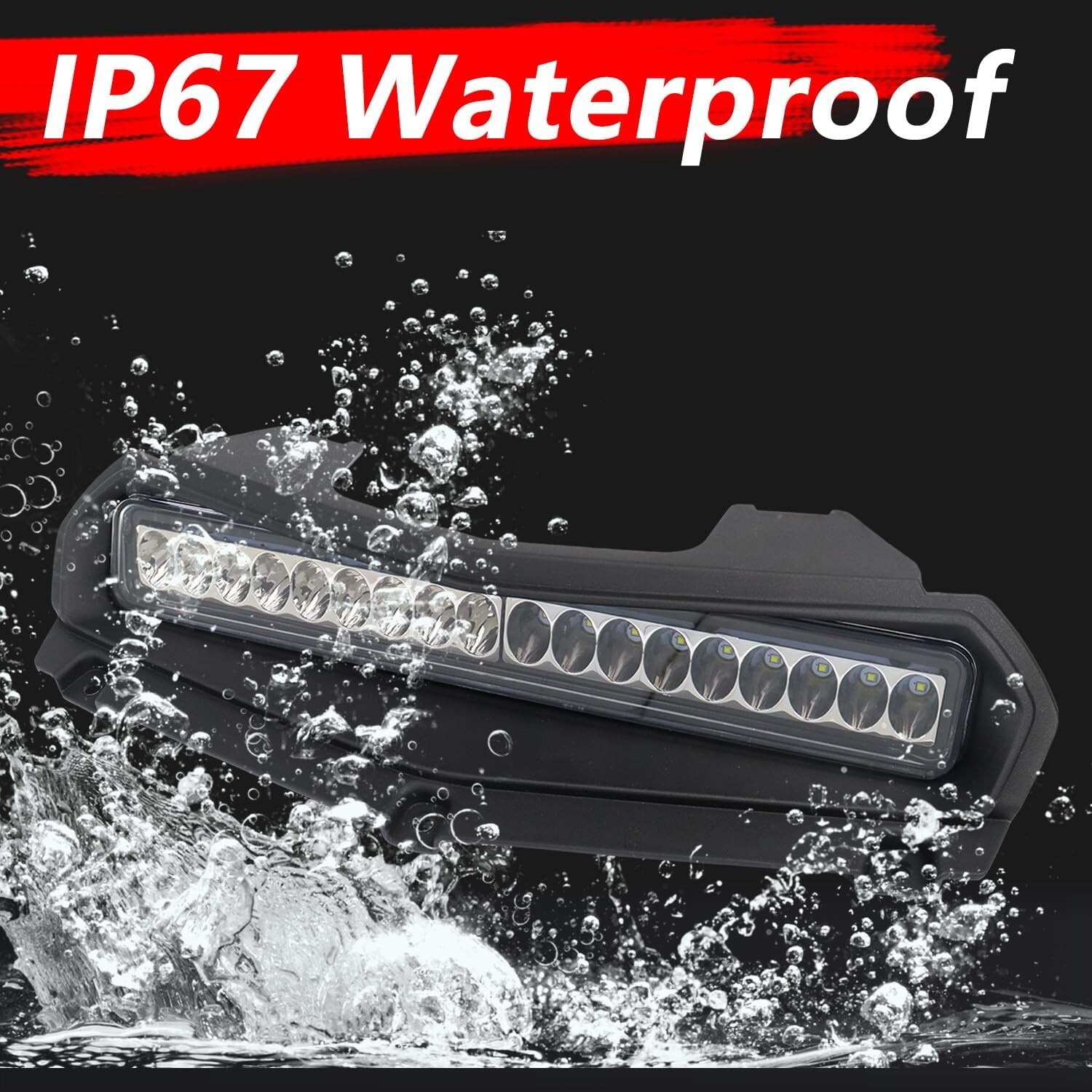 LED Hood Panel Scoop Light for 2021-2024 Yamaha Wolverine RMAX2 & RMAX4 1000