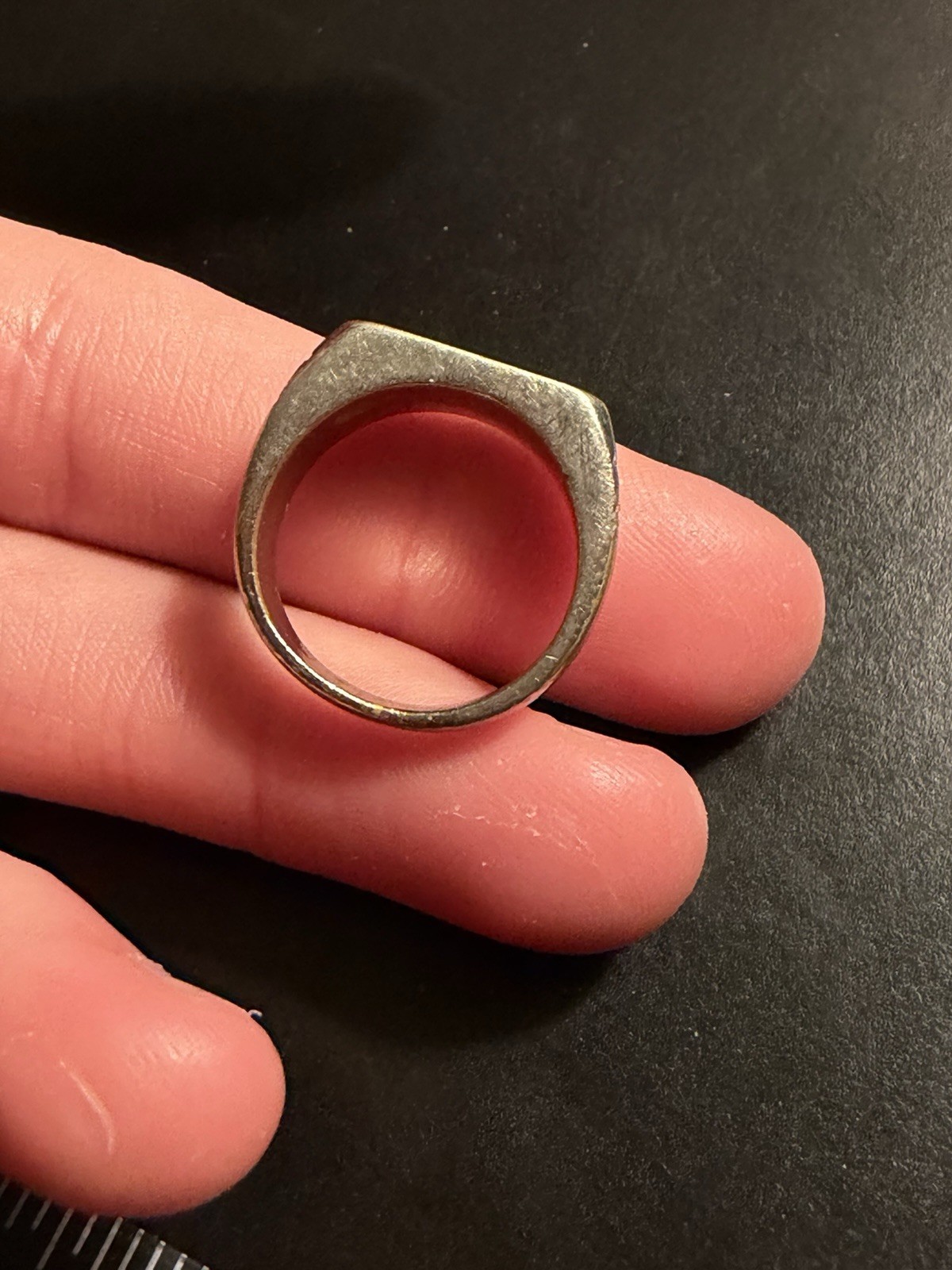 Original WW2 US Military Souvenir Napoli Ring Trench Art