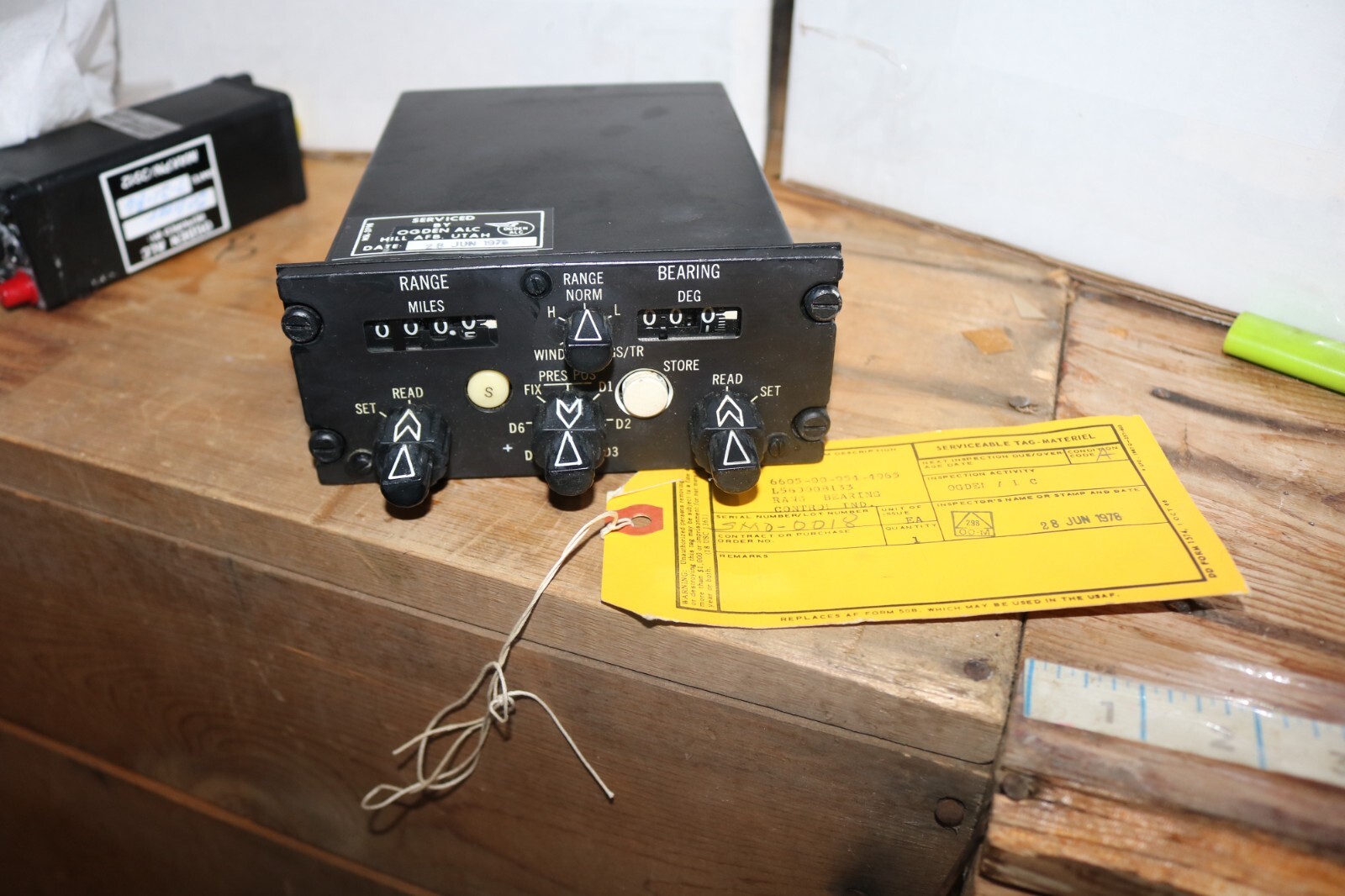 Vintage Vietnam era C-130 C-141 navigational computer control C-3963 ASN-24 (v)